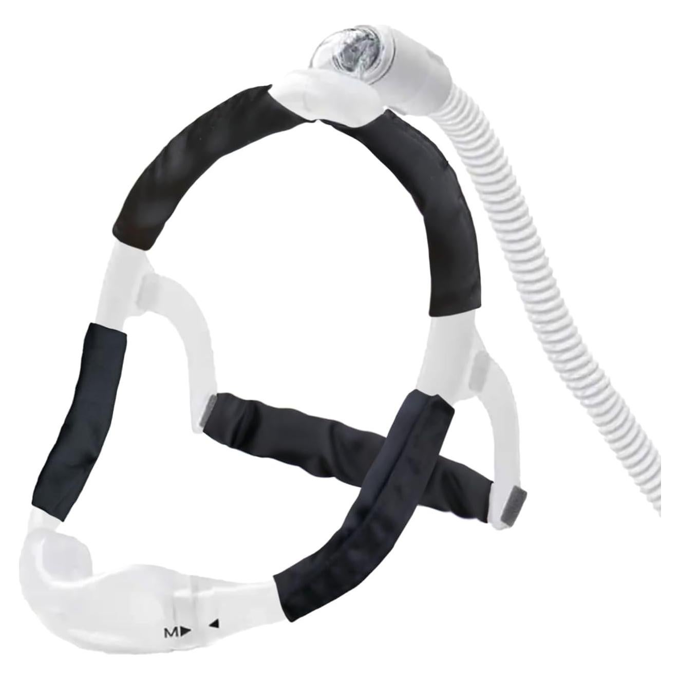 Cubiertas de Correa CPAP de Satén para DreamWear y ResMed - Negro