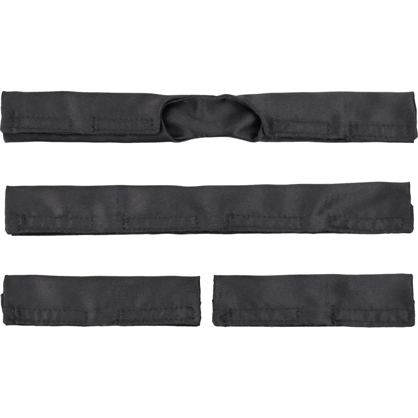 Cubiertas de Correa CPAP de Satén para DreamWear y ResMed - Negro