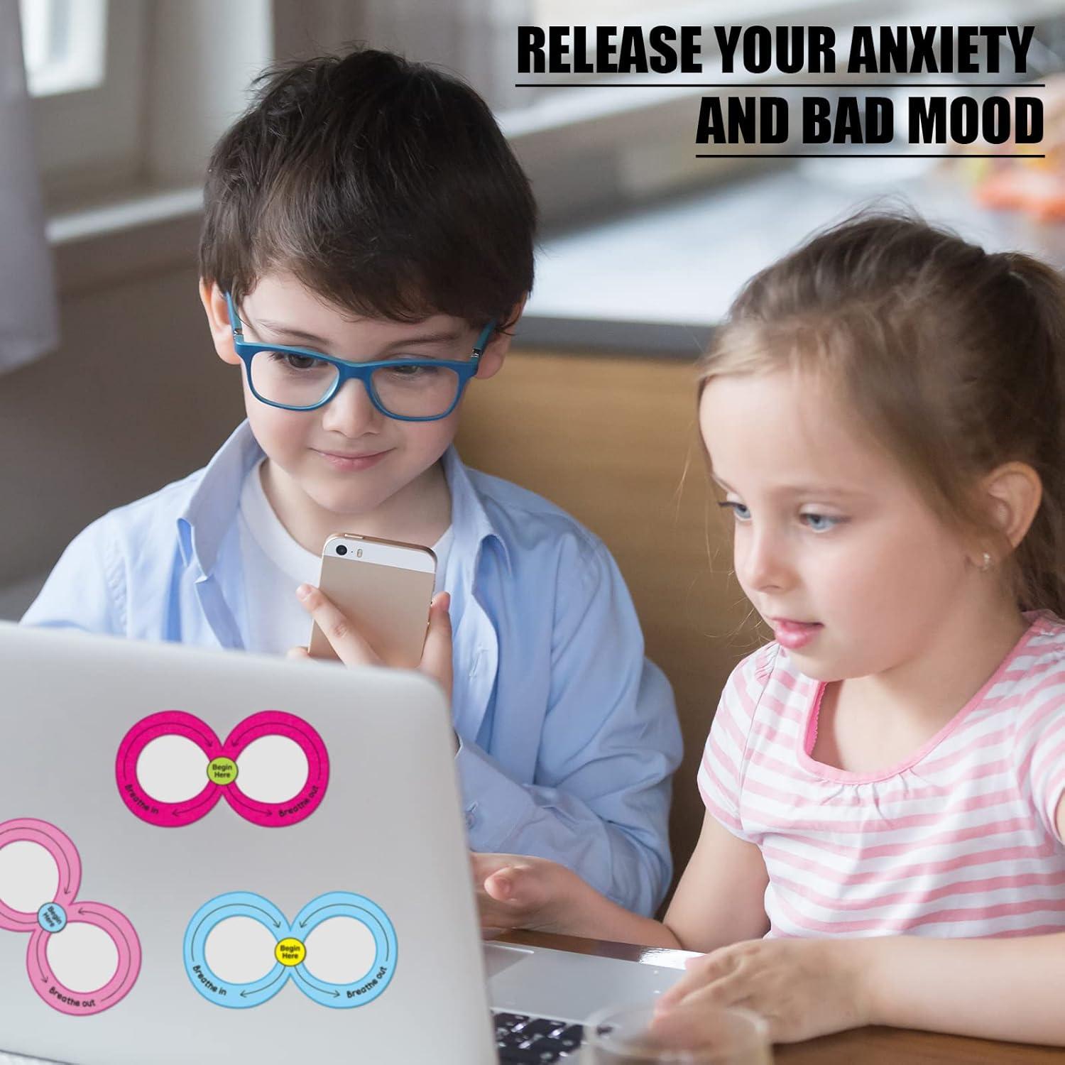 Calcomanías Sensoriales Geyee para Alivio de Ansiedad - 48 Pcs