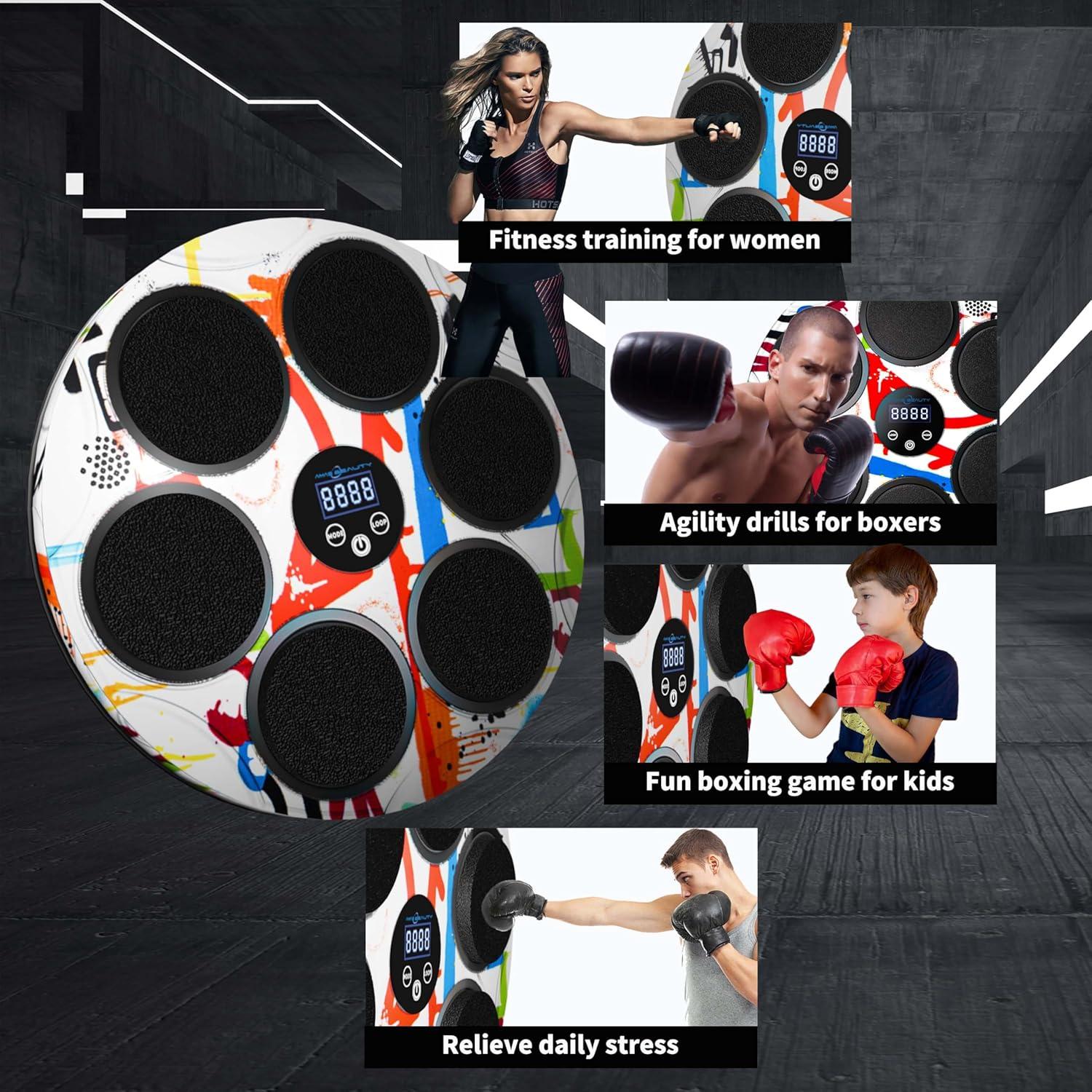 Máquina de Boxeo AMAS Beauty con Guantes y Bluetooth