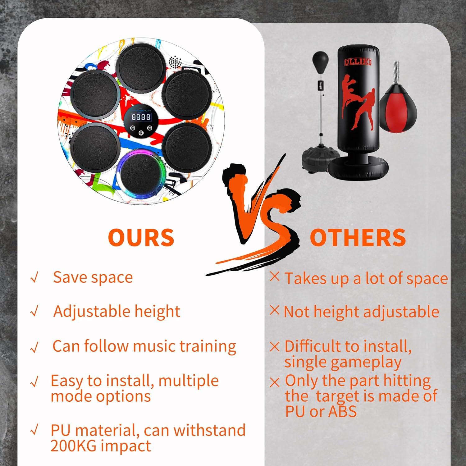 Máquina de Boxeo AMAS Beauty con Guantes y Bluetooth