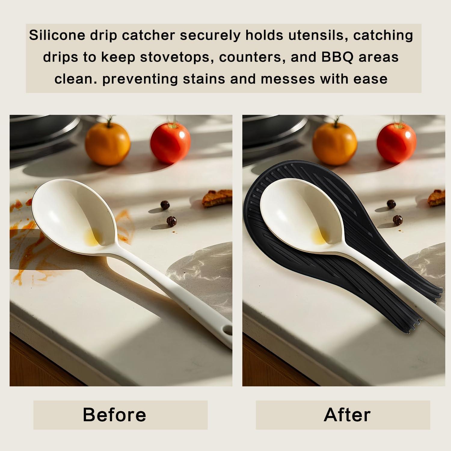 Soporte de Cuchara de Silicona Vimstury Antideslizante 22.9cm