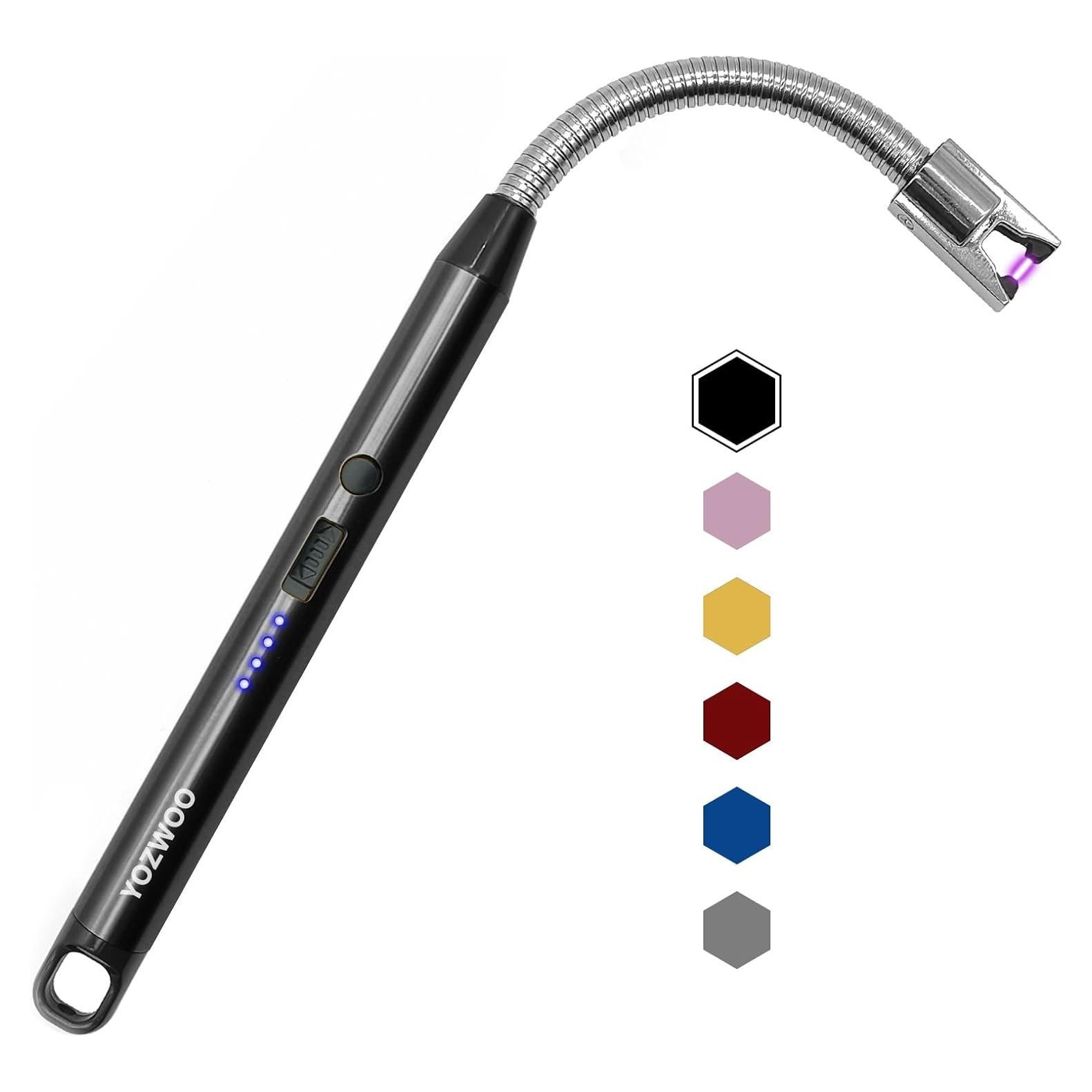 Encendedor Eléctrico de Plasma YOZWOO Recargable USB Negro