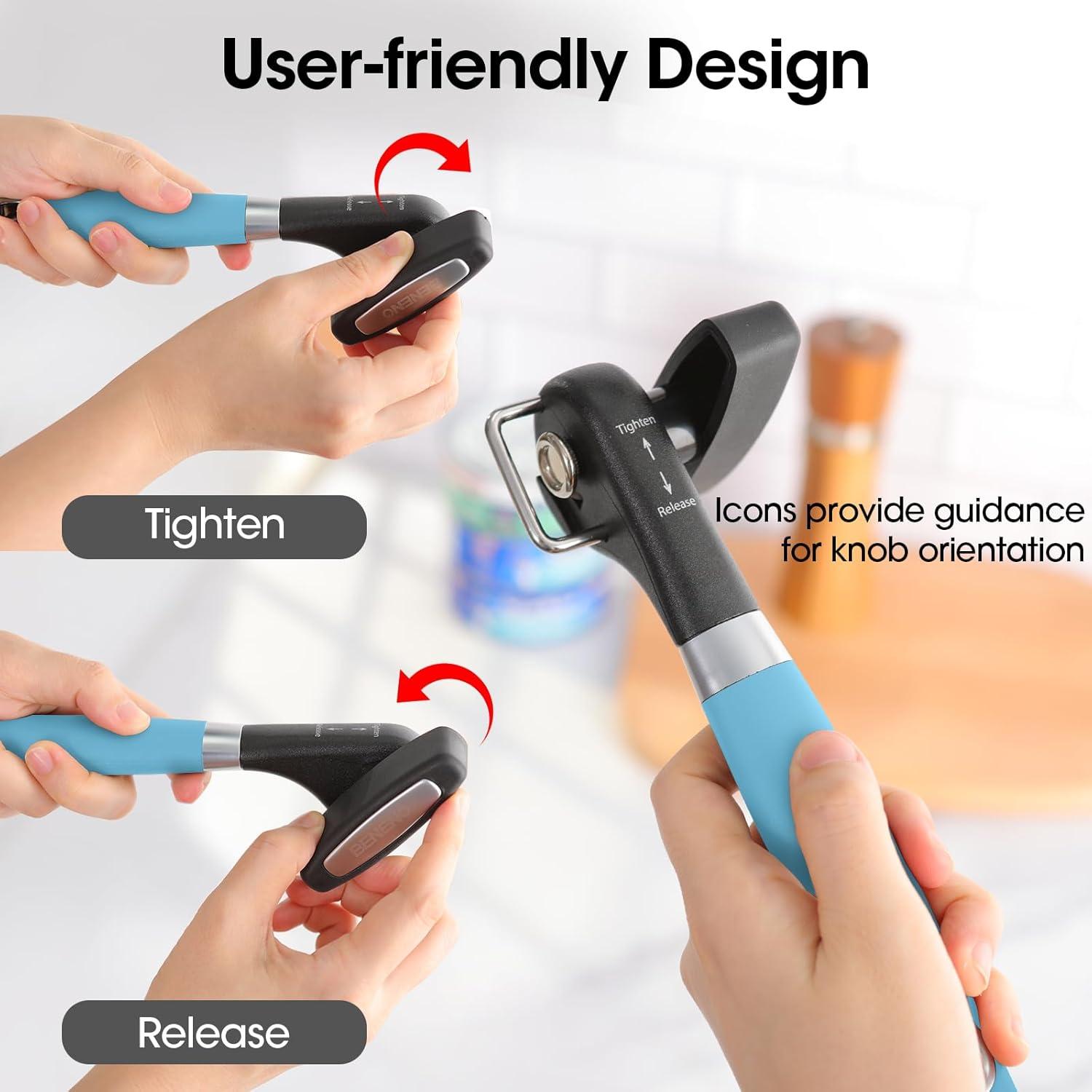 Abrelatas Manual Beneno K123 con Cuchilla de Acero DC53