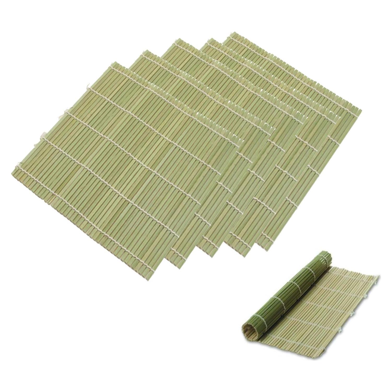 Set de 6 Esteras de Sushi de Bambú JapanBargain 24.1 cm