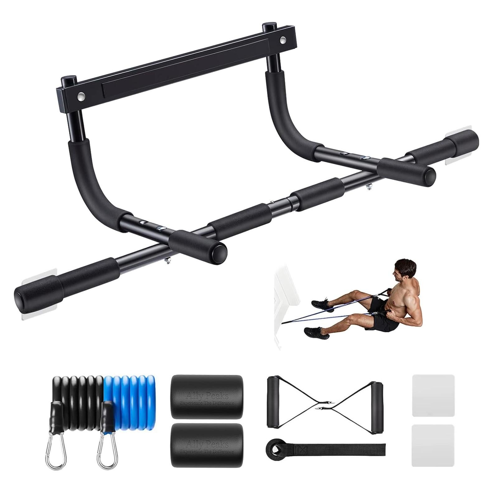 Barra de Dominadas Ally Peaks para Puerta - Acero 200 kg