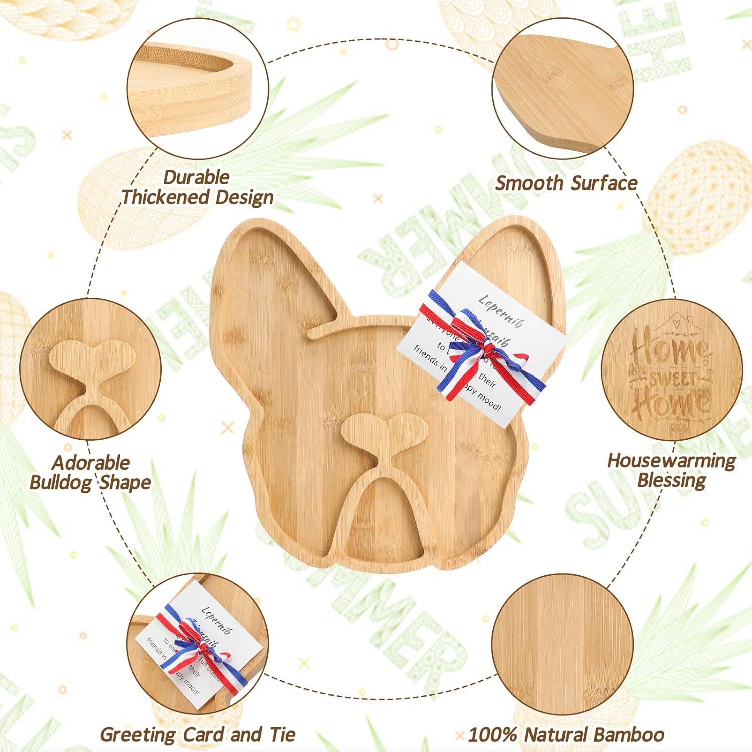 Tabla de Queso A AIFAMY Bulldog Francés 30.48 cm Bambú