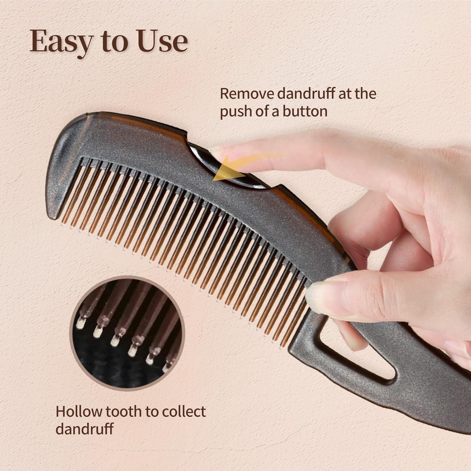 Juego de 2 Peines para Caspa Optisake - Acero Inoxidable