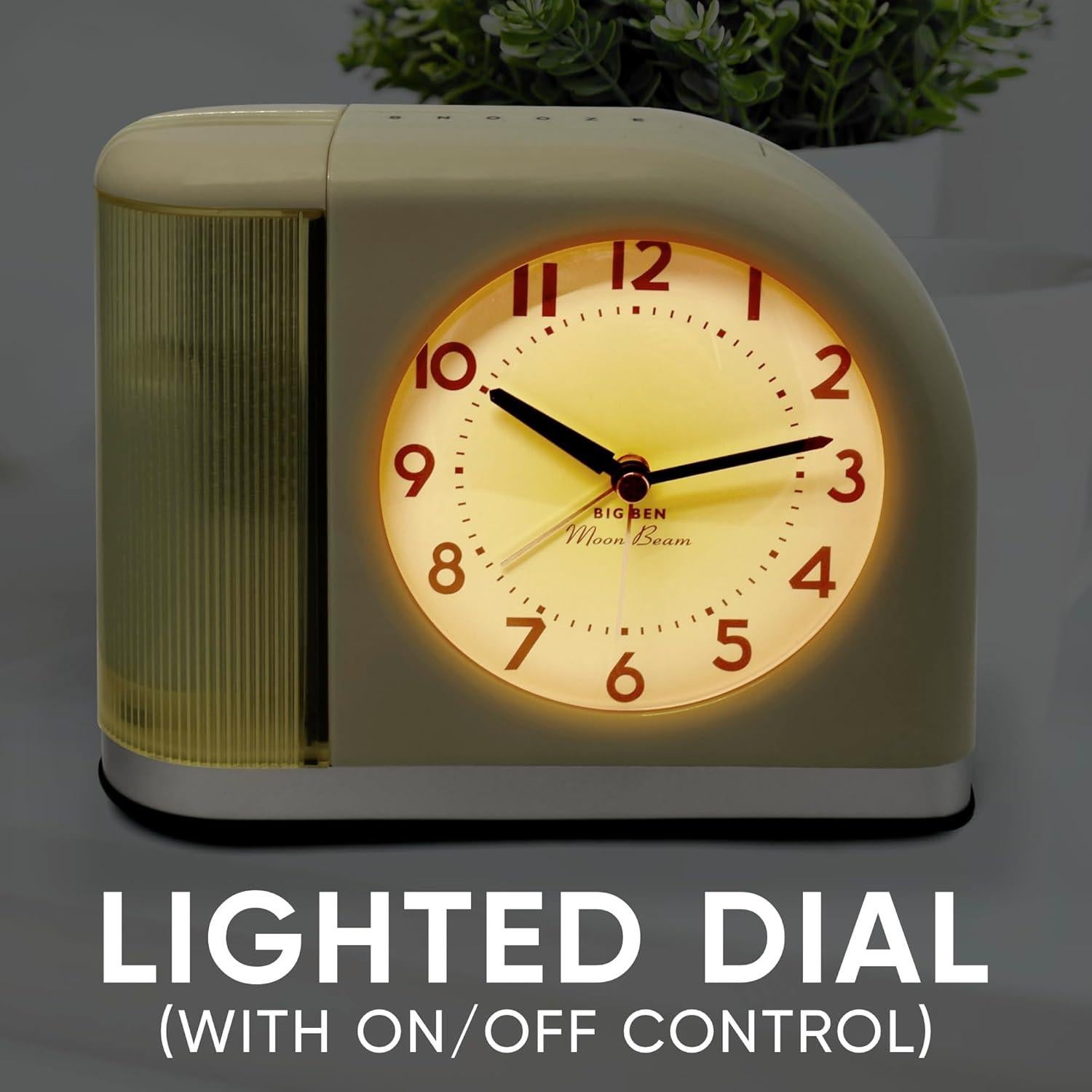 Reloj Despertador Analógico Westclox 44000Y Amarillo con USB