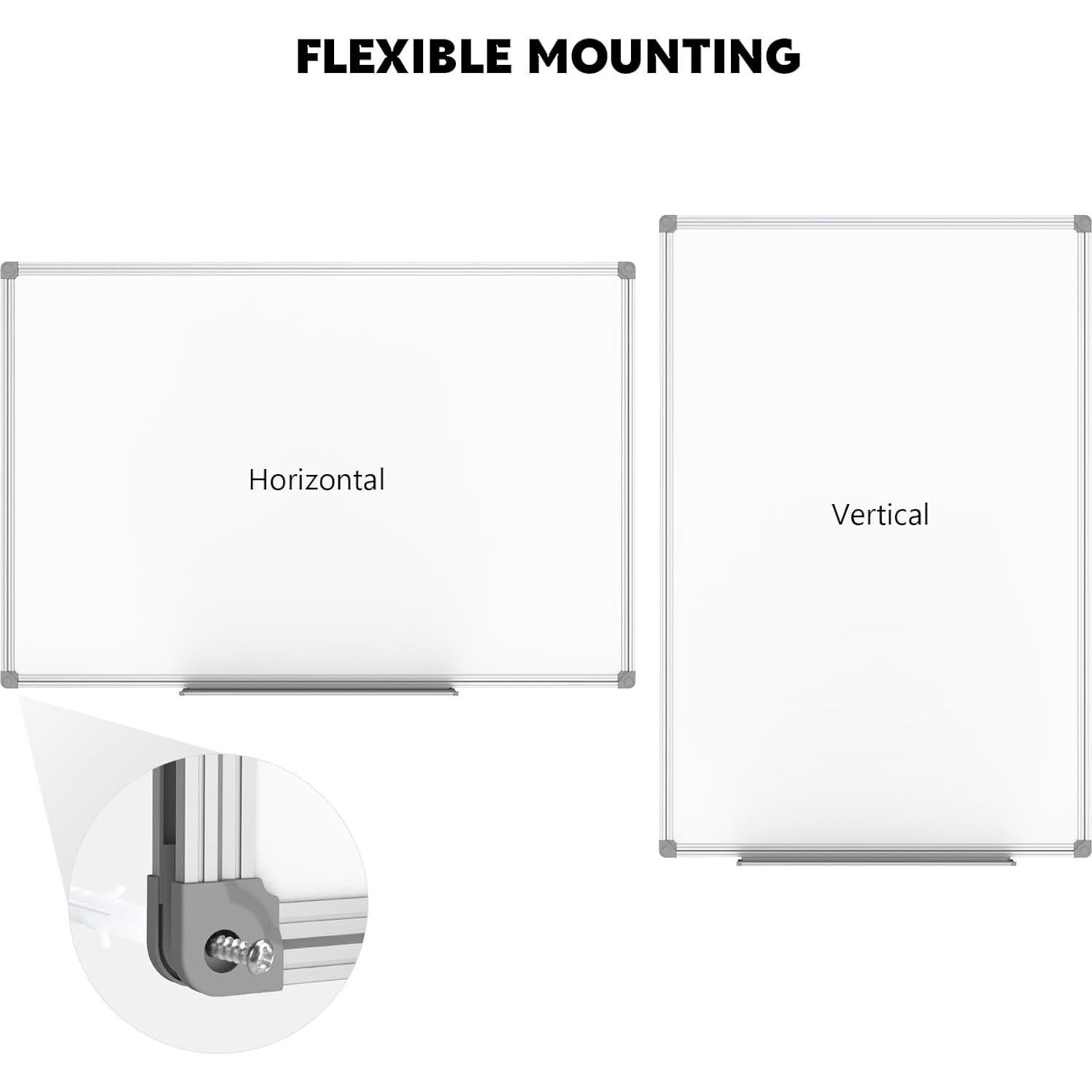 Tablero Blanco Lockways 121.9 x 91.4 cm Pizarra Magnética