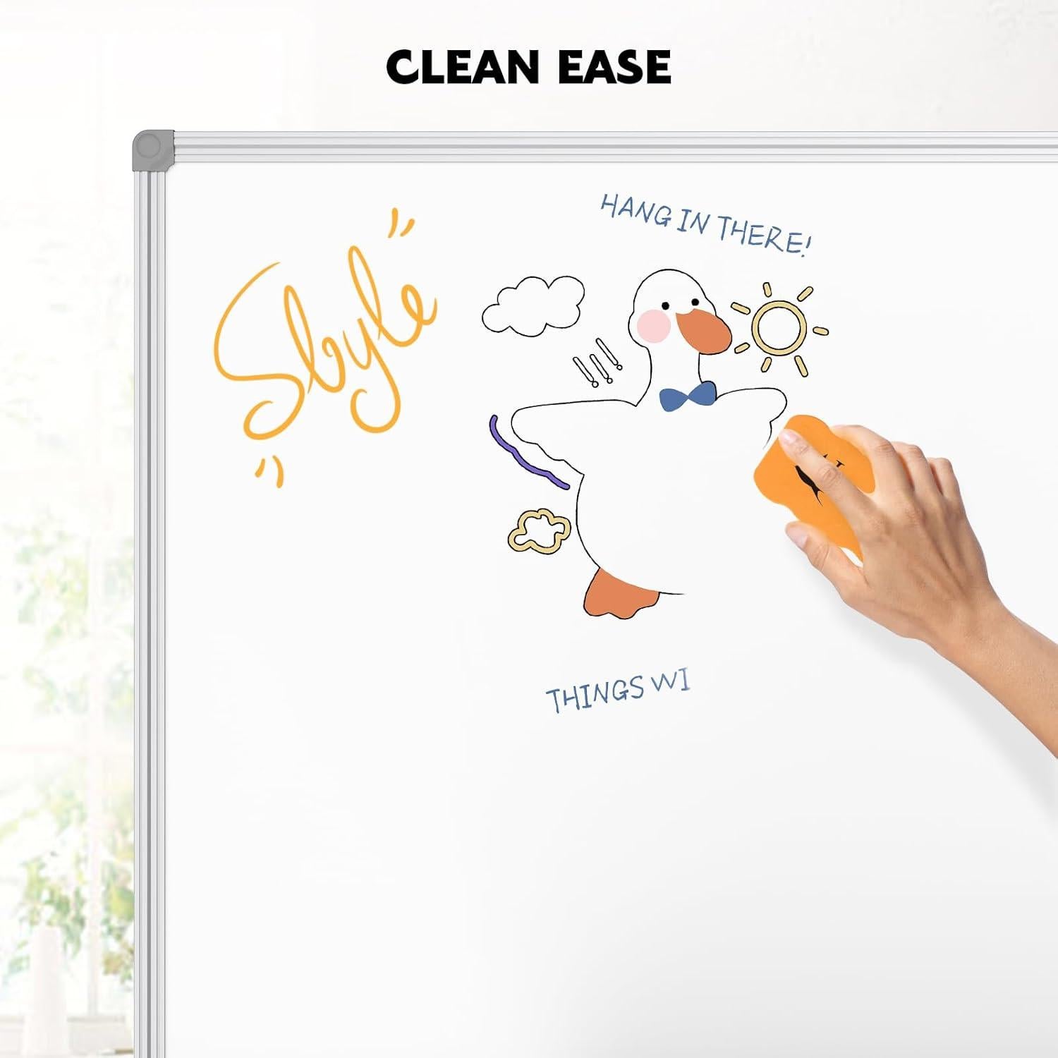 Tablero Blanco Lockways 121.9 x 91.4 cm Pizarra Magnética