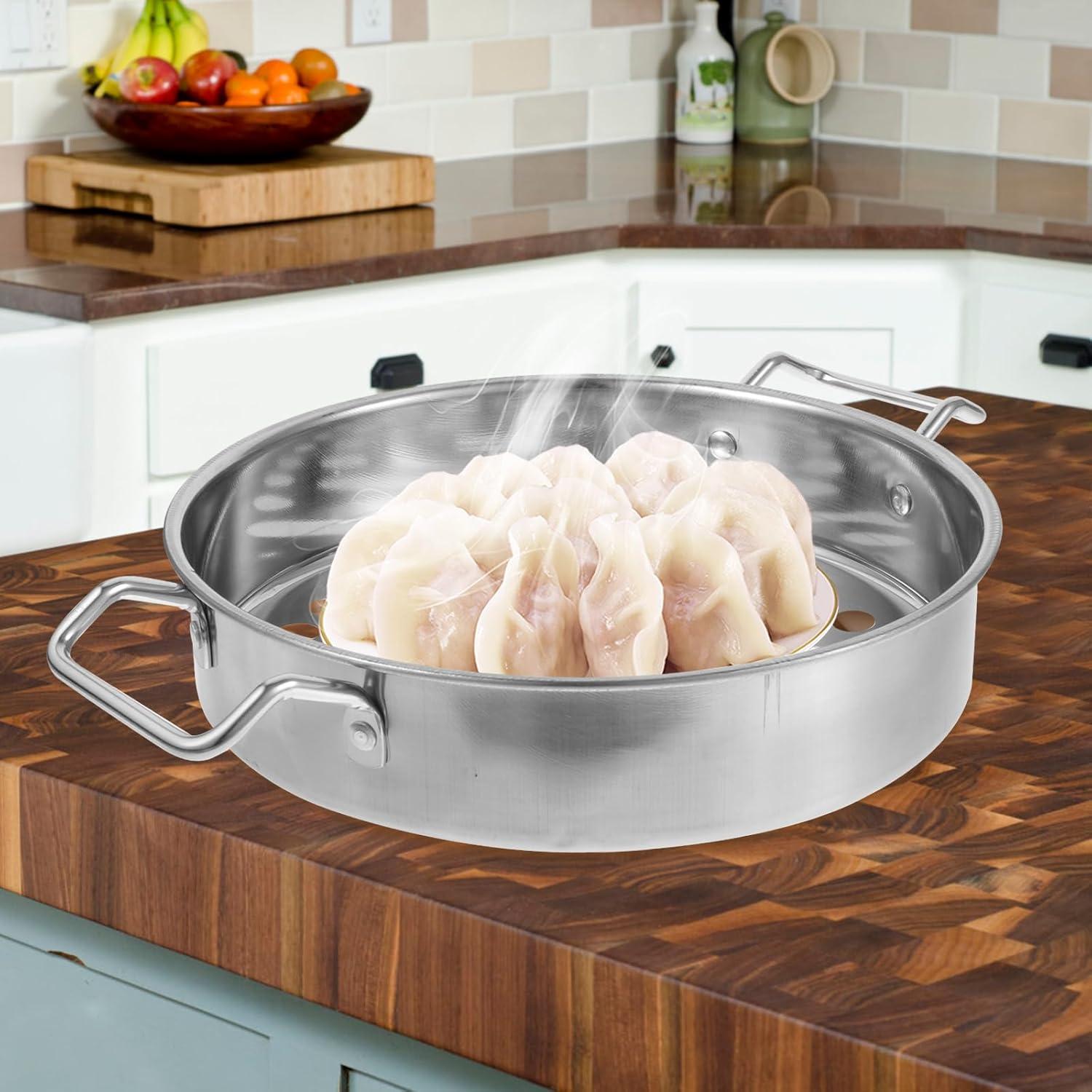 Colador de Acero Inoxidable SHOWERORO 28.3 cm para Pasta y Verduras