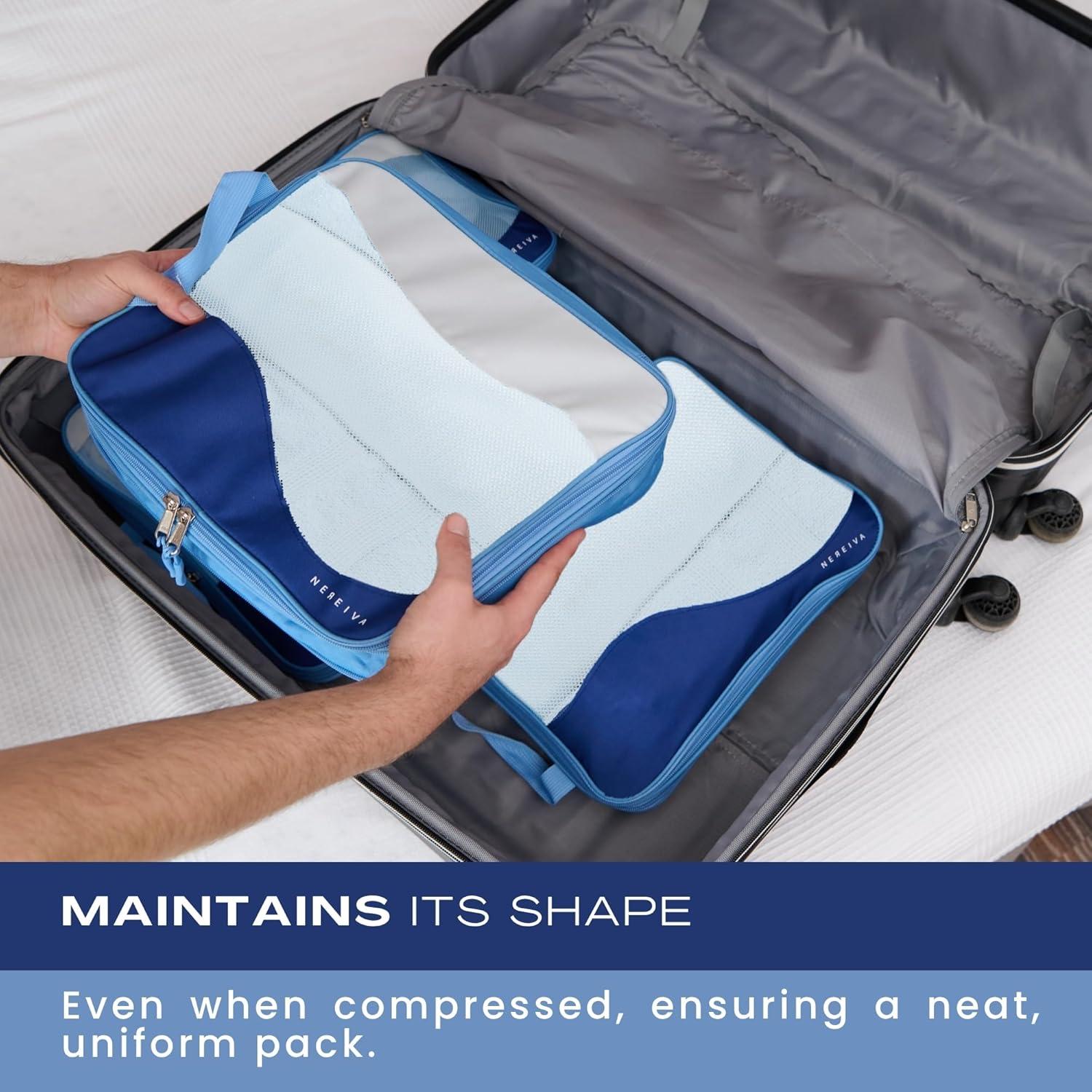 Set de 4 Cubos de Empaque Nereiva - Azul Marino - rPET