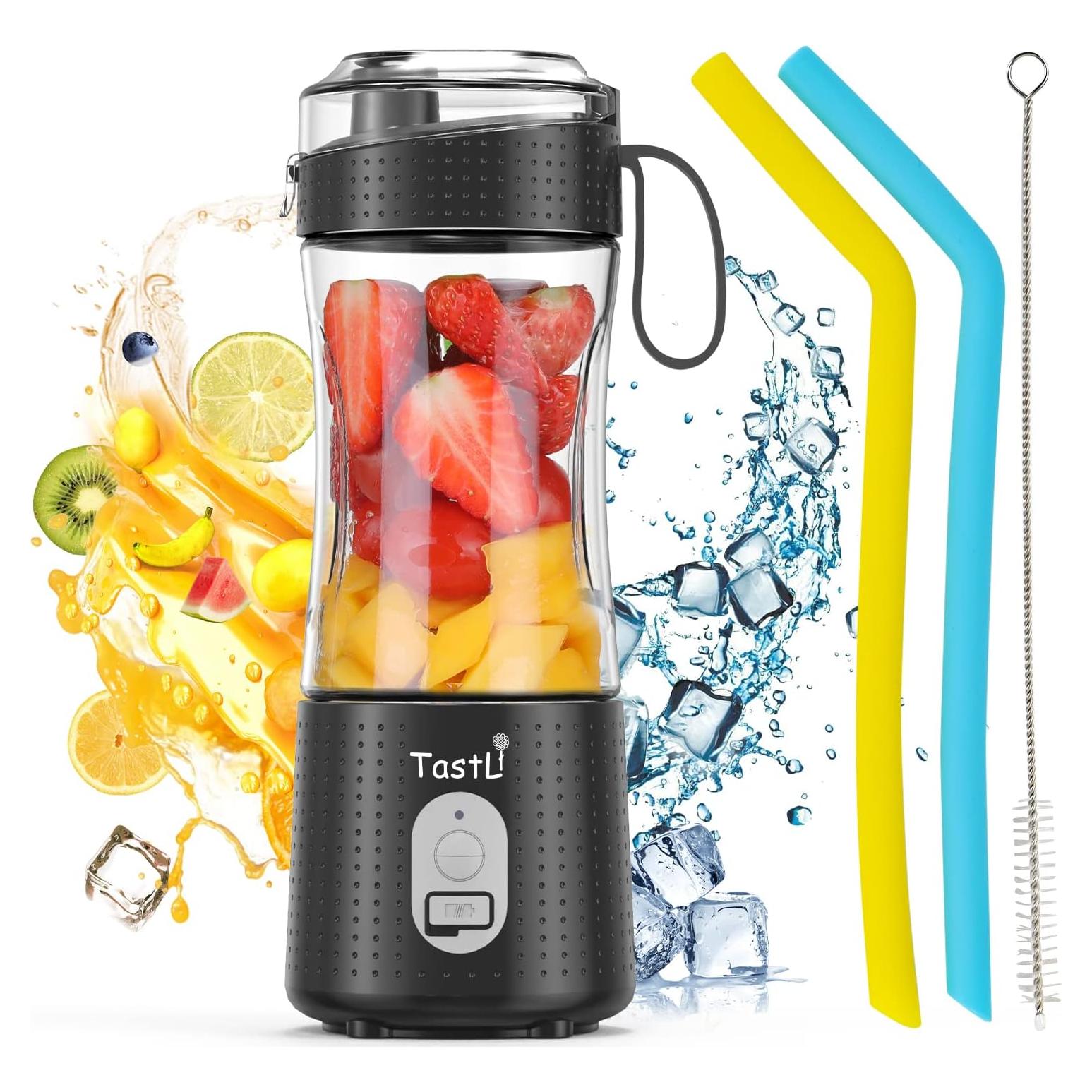 Licuadora Portátil TastLi 380ml Inalámbrica USB-C Negra