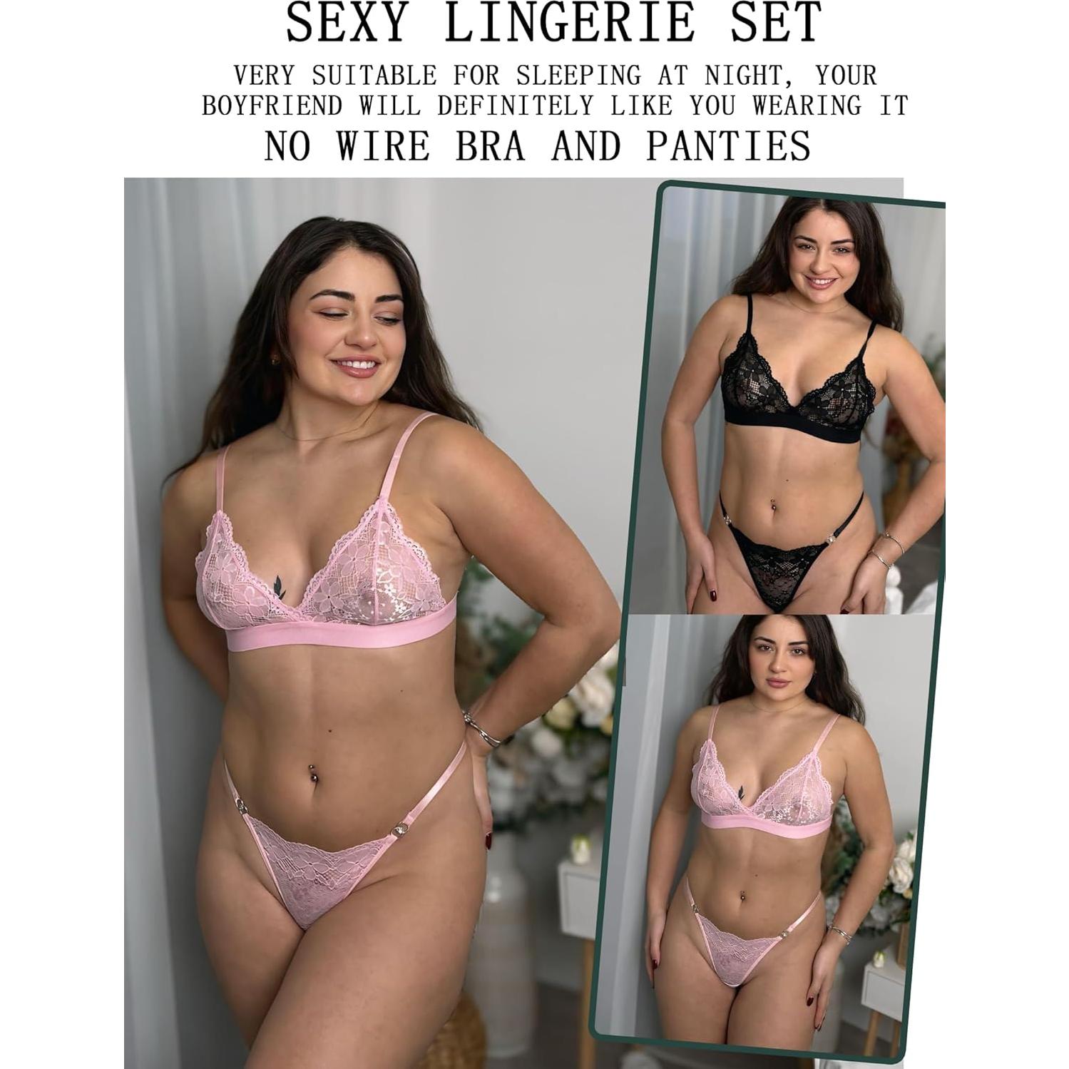 Conjunto de Lencería Avidlove Sexy de Encaje S-XXL