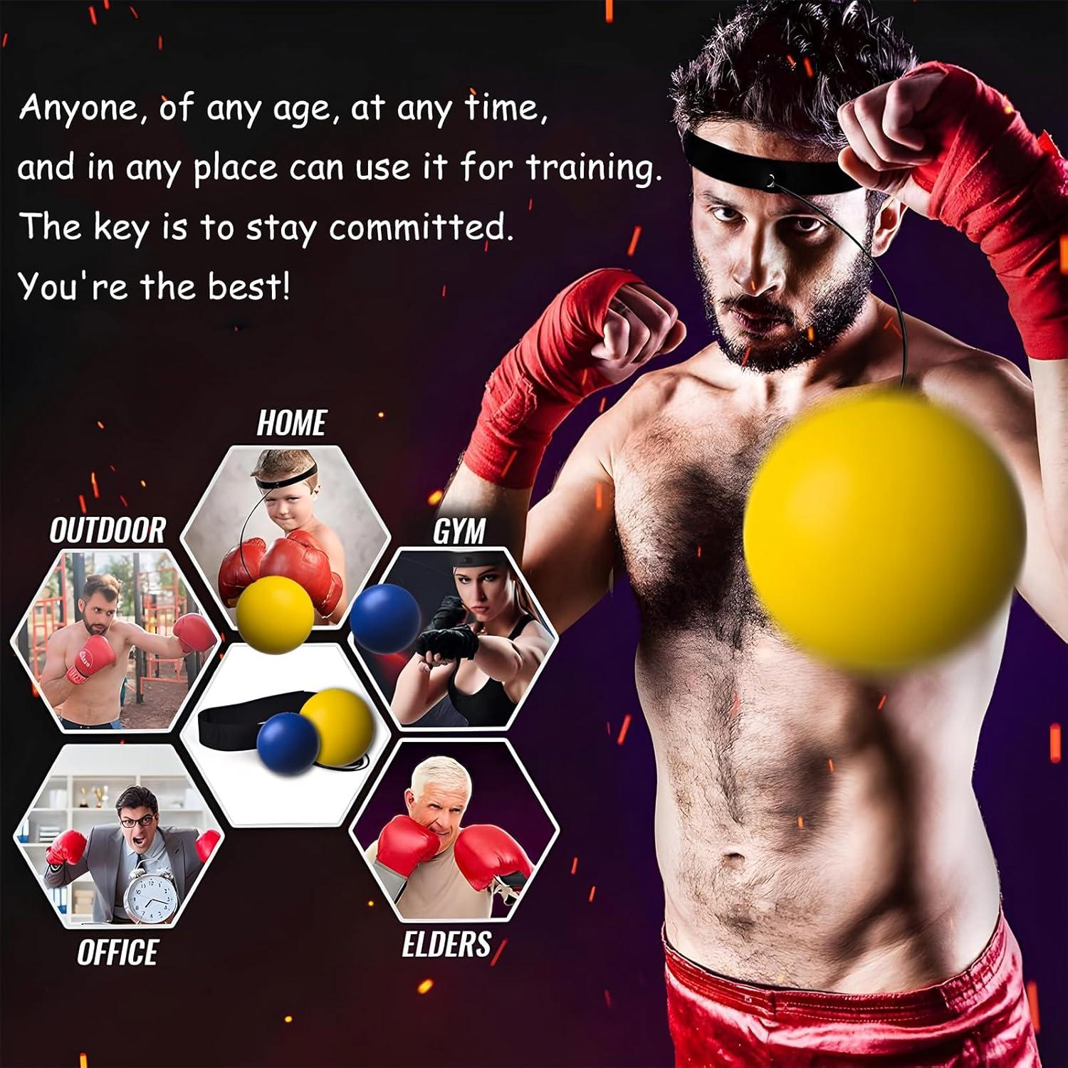 Juego de Pelotas de Reflexión Zspedtime - Boxeo 2 Tamaños