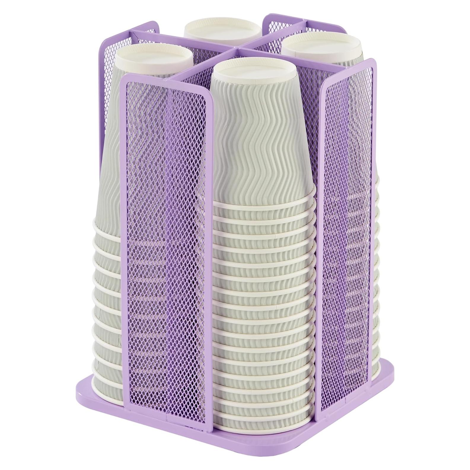 Soporte de Tazas de Papel Annova Rotatorio 360° Lila