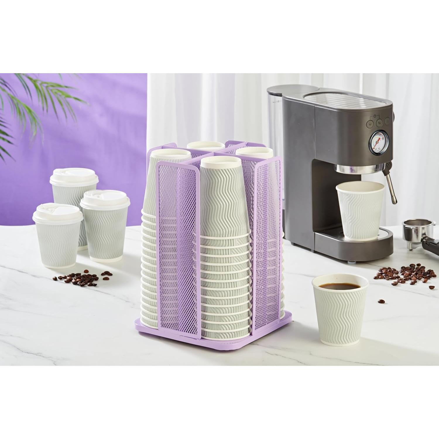 Soporte de Tazas de Papel Annova Rotatorio 360° Lila