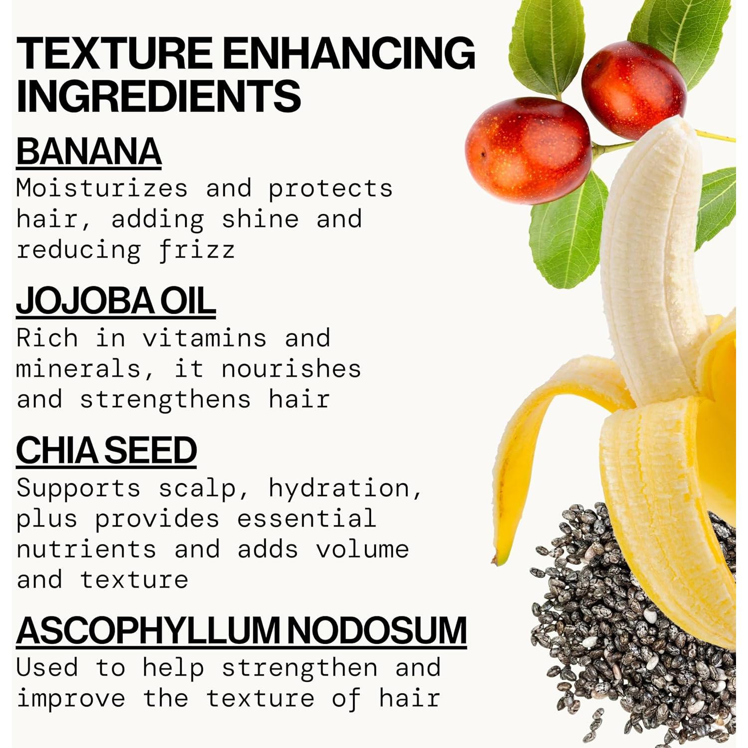 Champú Espumoso Texturizante Pacifica Crema de Plátano 421g