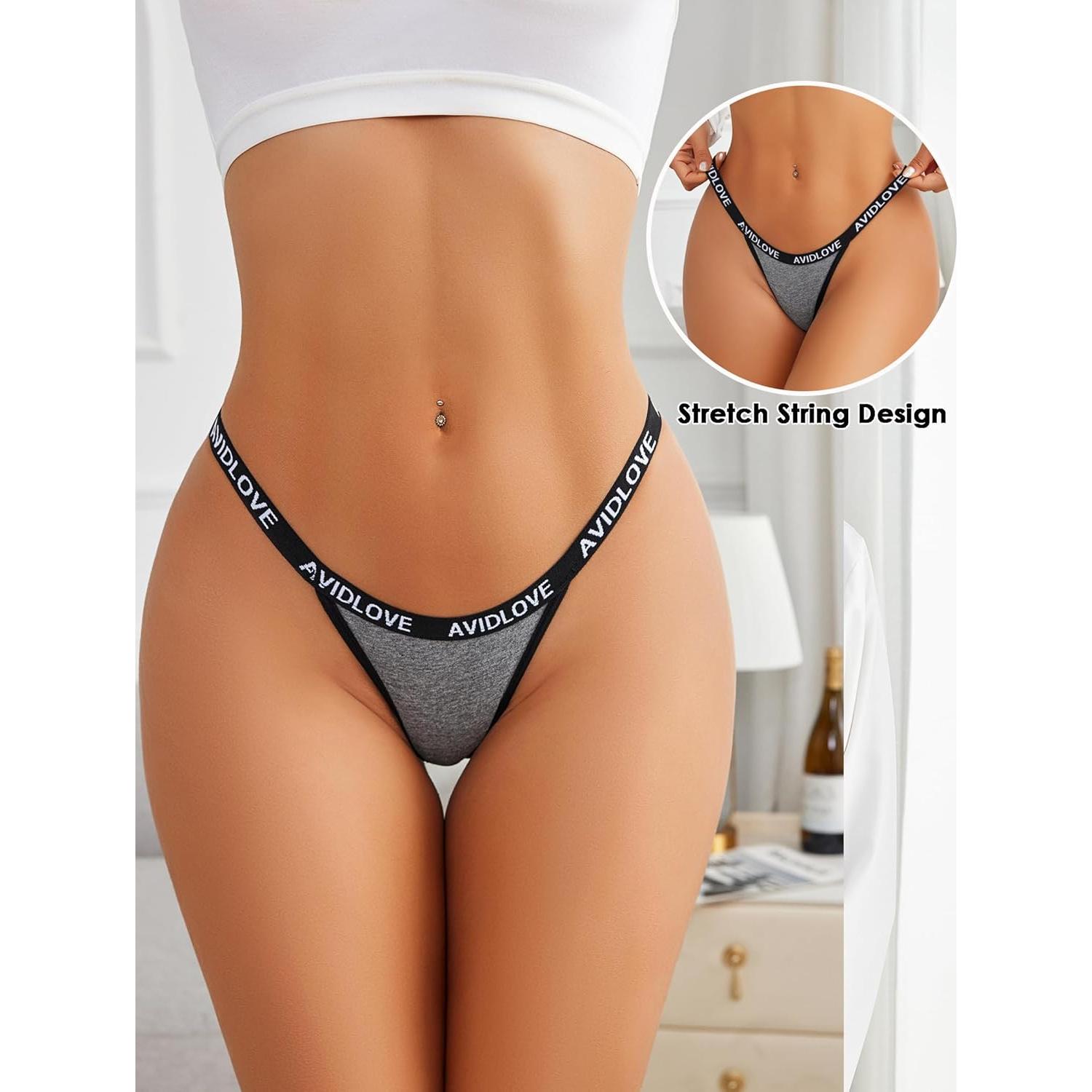 Braguitas Bikini Avidlove Algodón Cuerda Dama Talla Mediana