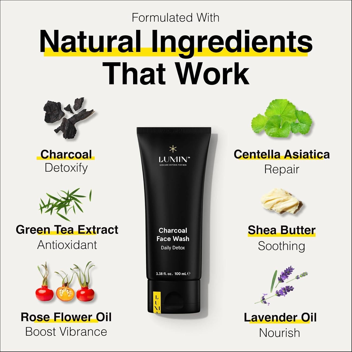 Limpiador Facial Lumin Carbón 100ml x2 - Control de Aceite