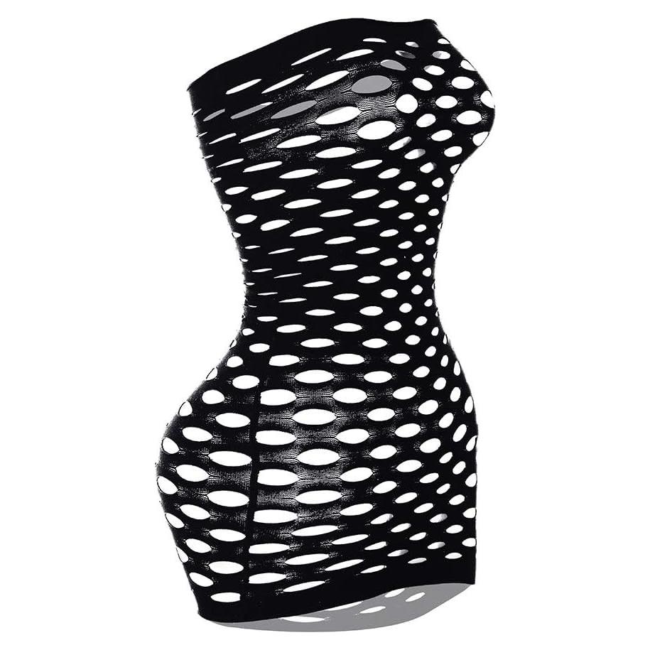 Vestido Mini de Lencería Sexy Sin Tirantes para Mujeres