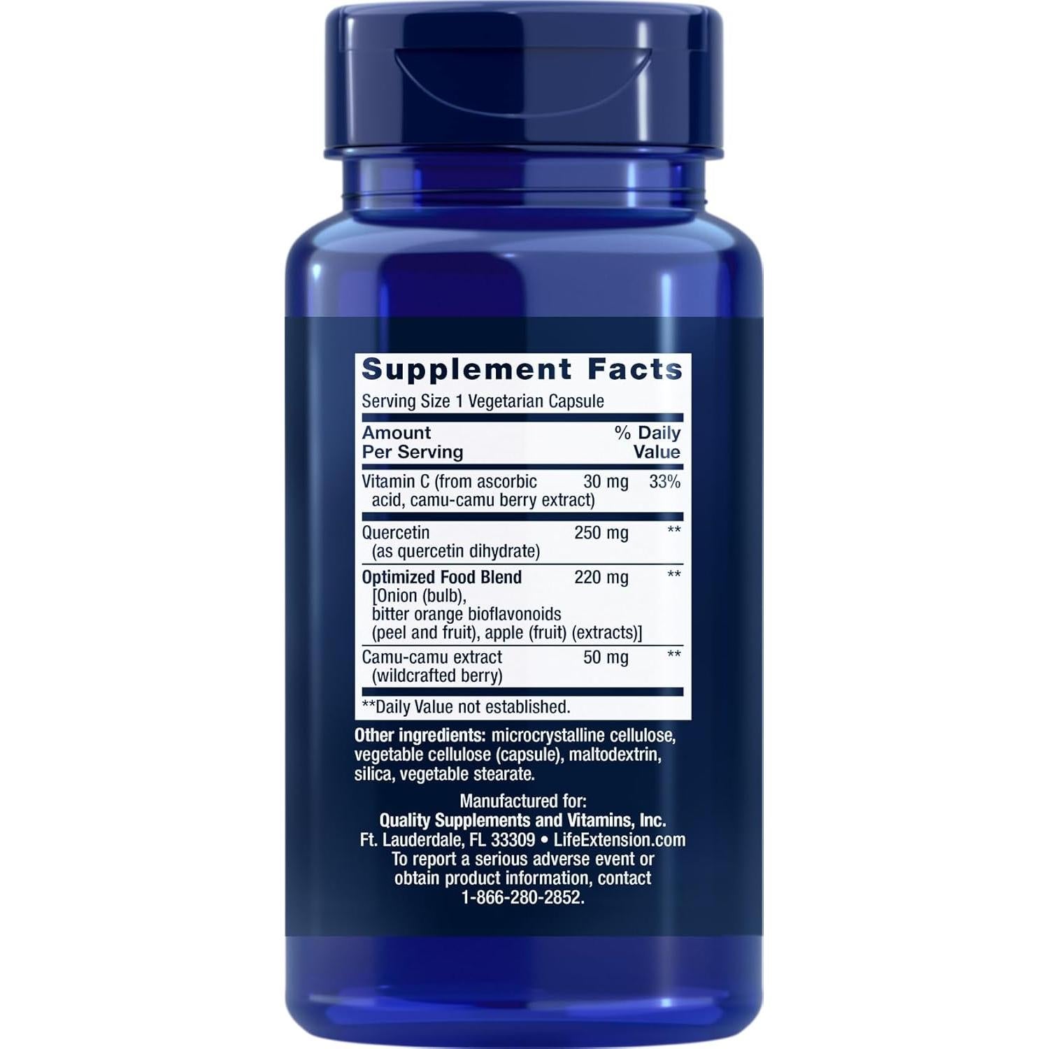 Cápsulas de Quercetina Life Extension 60 Vegetarianas x3