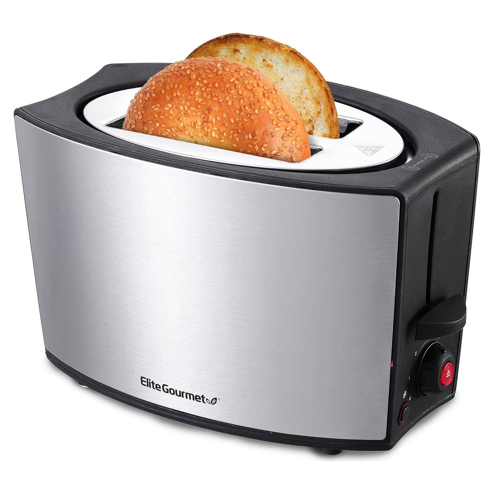 Tostadora Elite Gourmet ECT2428 Acero Inoxidable 2 Rebanadas