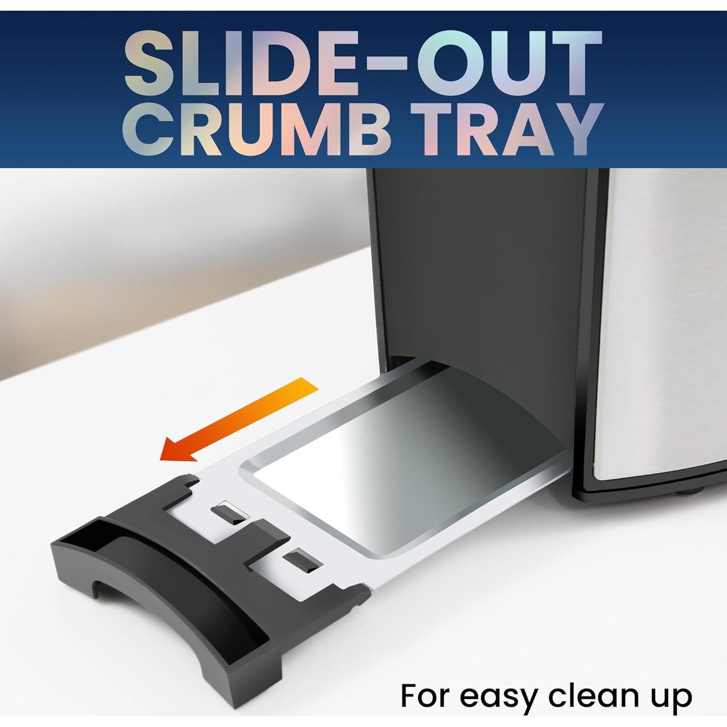 Tostadora Elite Gourmet ECT2428 Acero Inoxidable 2 Rebanadas