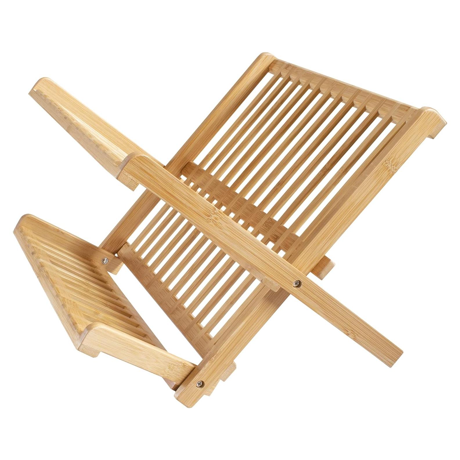 Estante de Secado de Platos Compacto Totally Bamboo 35.4x30.2cm