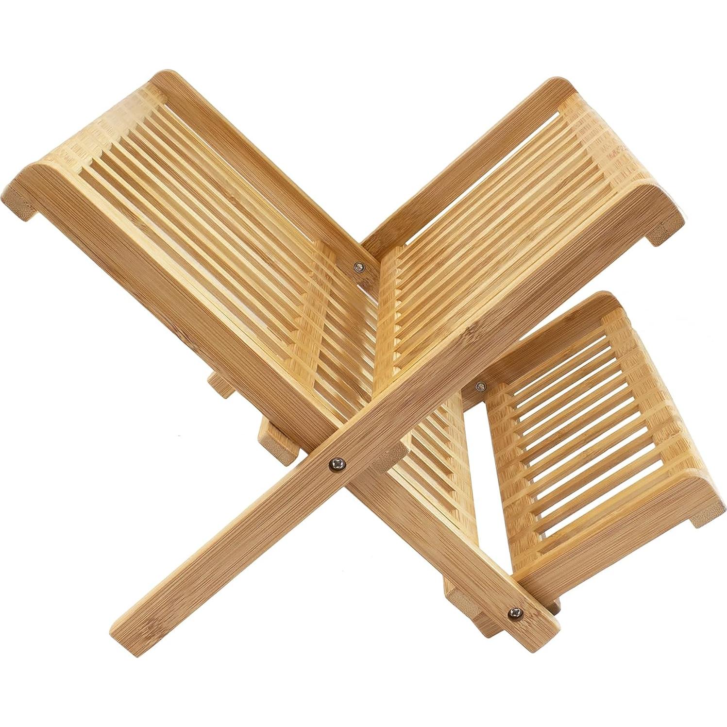 Estante de Secado de Platos Compacto Totally Bamboo 35.4x30.2cm