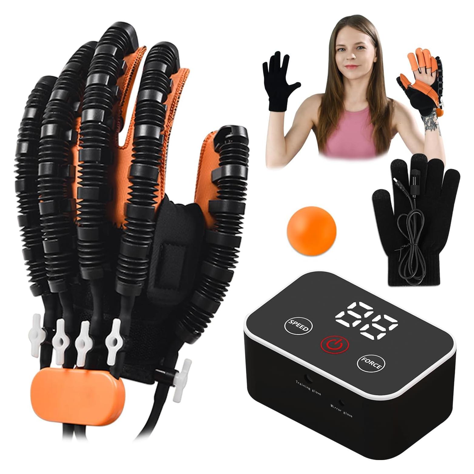 Guantes Robot de Rehabilitación JBMBHC Mano Izquierda S Naranja