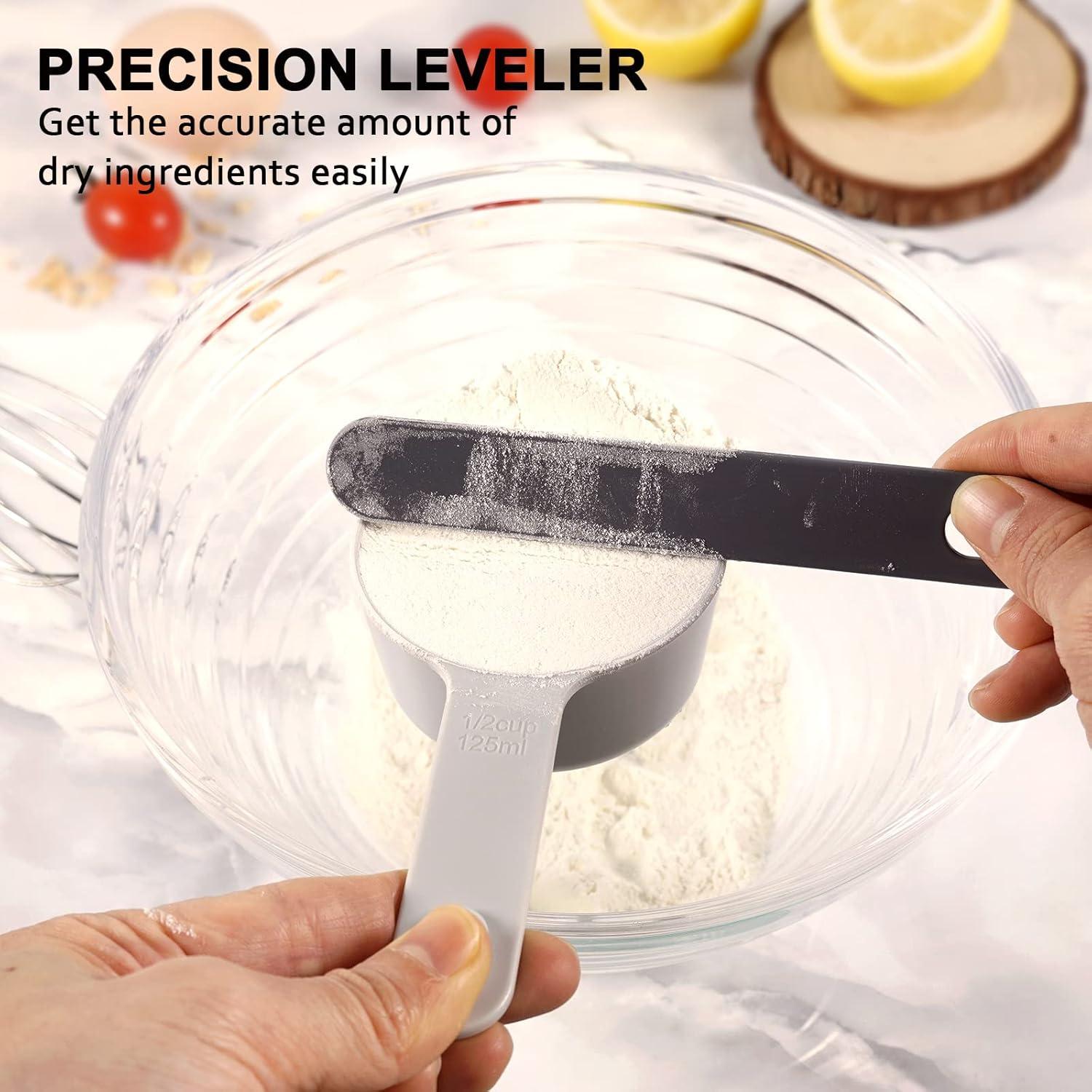 Juego de Tazas y Cucharas Medidoras 10 Piezas Libre de BPA