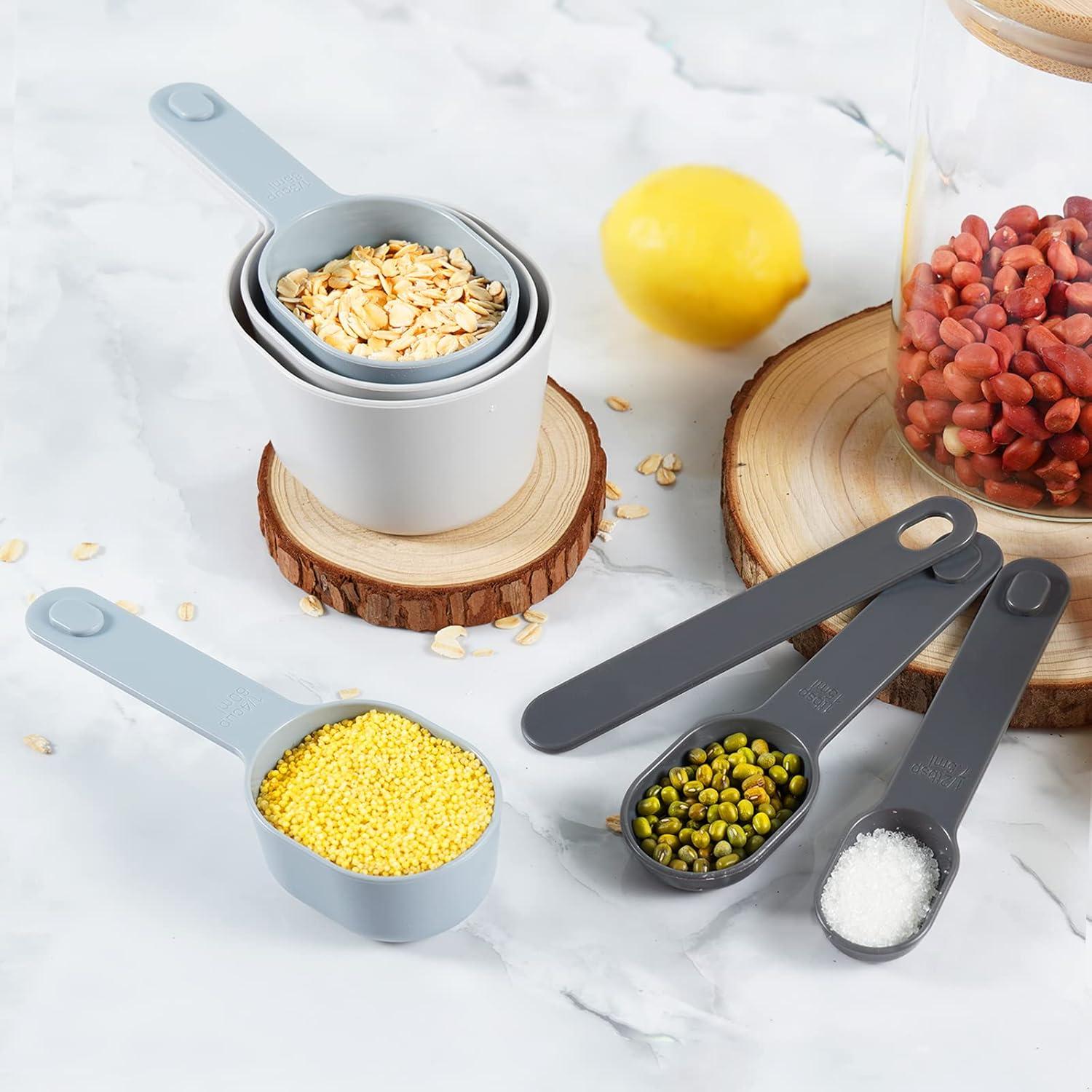 Juego de Tazas y Cucharas Medidoras 10 Piezas Libre de BPA