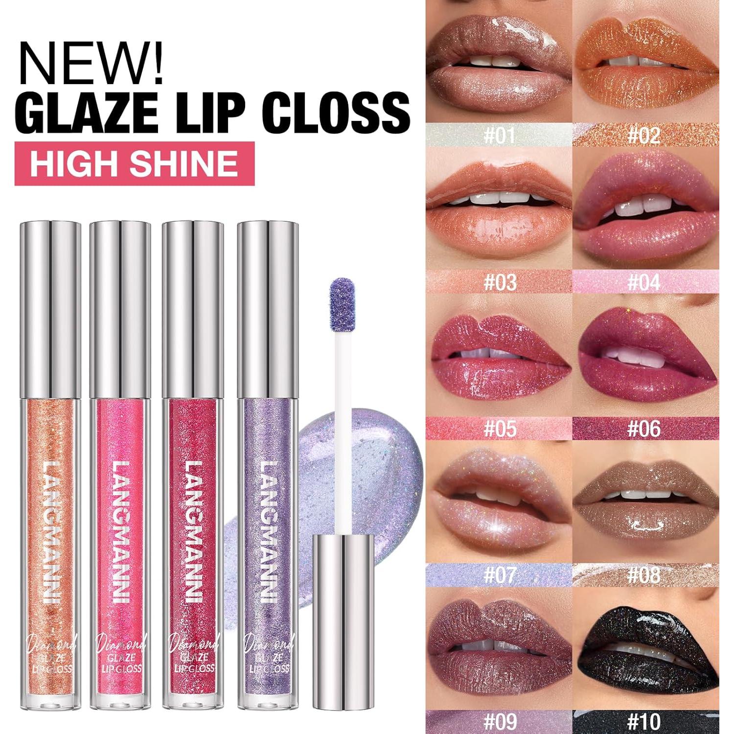 Set de Brillo de Labios LANGMANNI 2 Colores Hidratante 2.07 ml