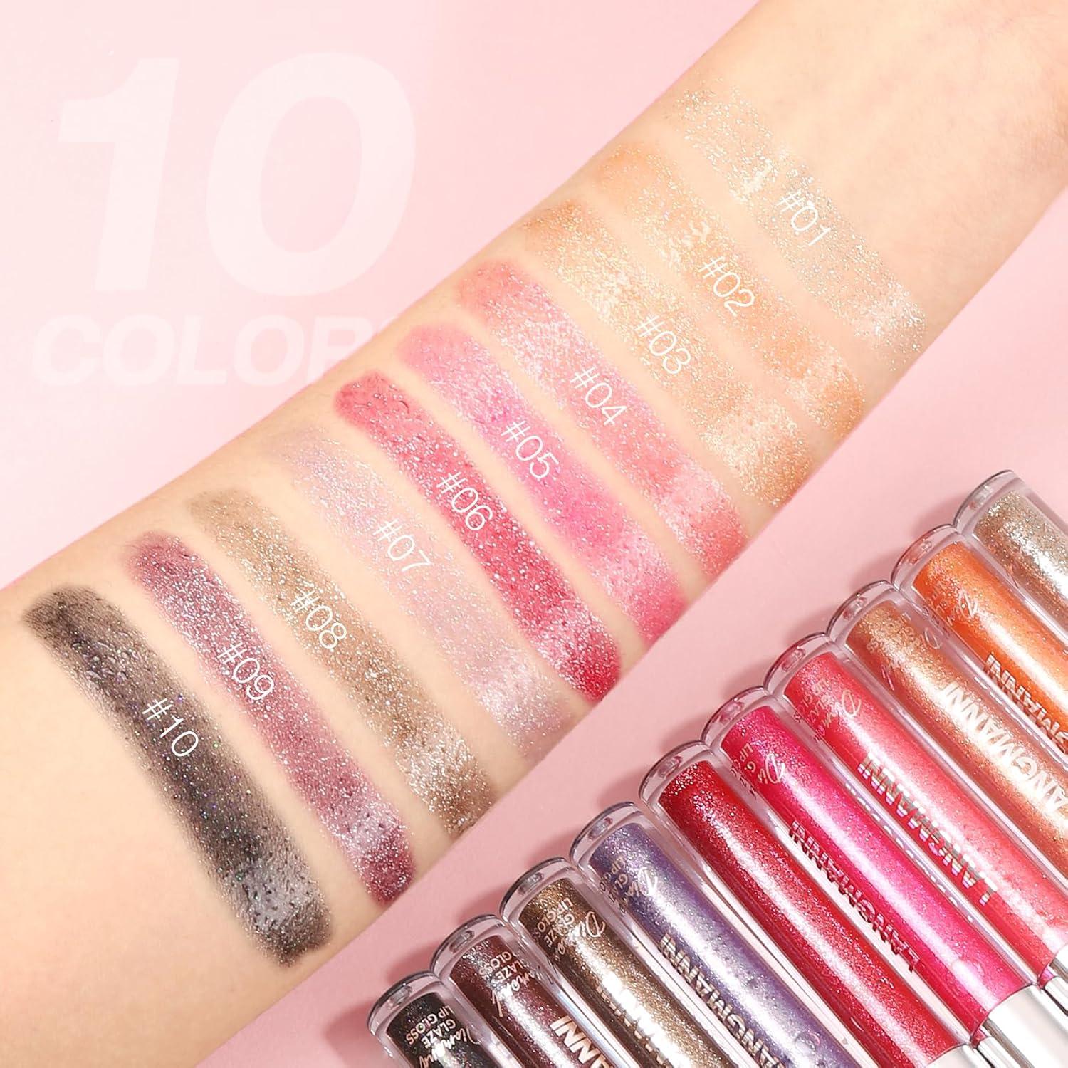 Set de Brillo de Labios LANGMANNI 2 Colores Hidratante 2.07 ml