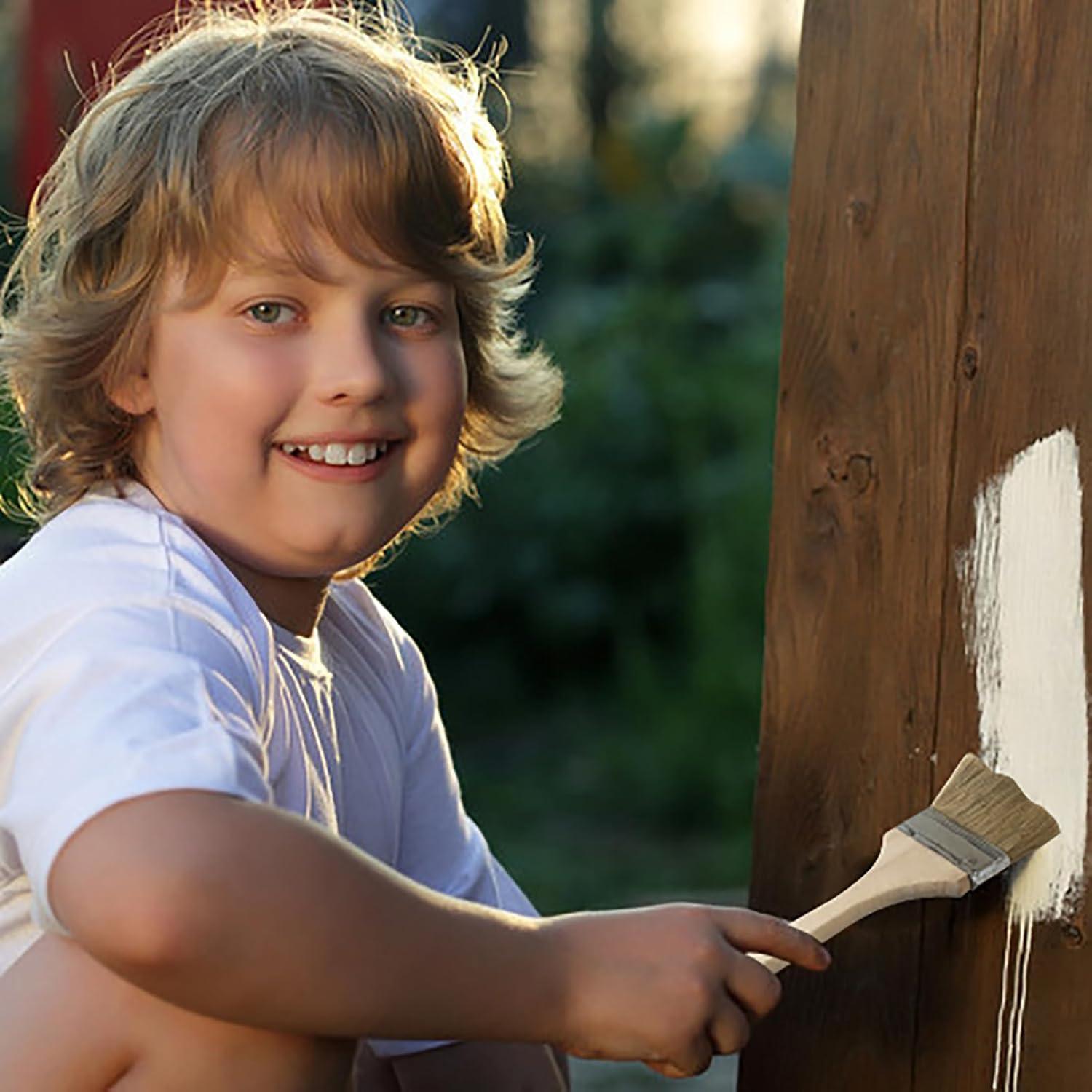 Brocha de Pintura UVEPBSMN 7.62 cm Mango Largo Cerdas de Cerdo