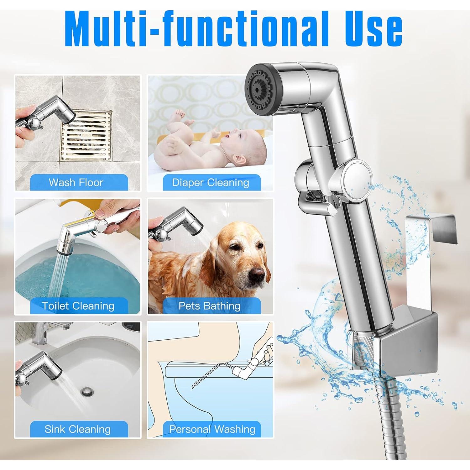 Ducha Musulmana JONKEAN Pulverizador Bidet Mano 1.5m Cromo