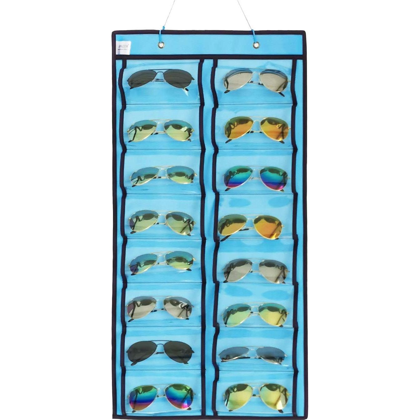 Organizador Colgante de Gafas ANIZER Doble Cara 32 Compartimentos