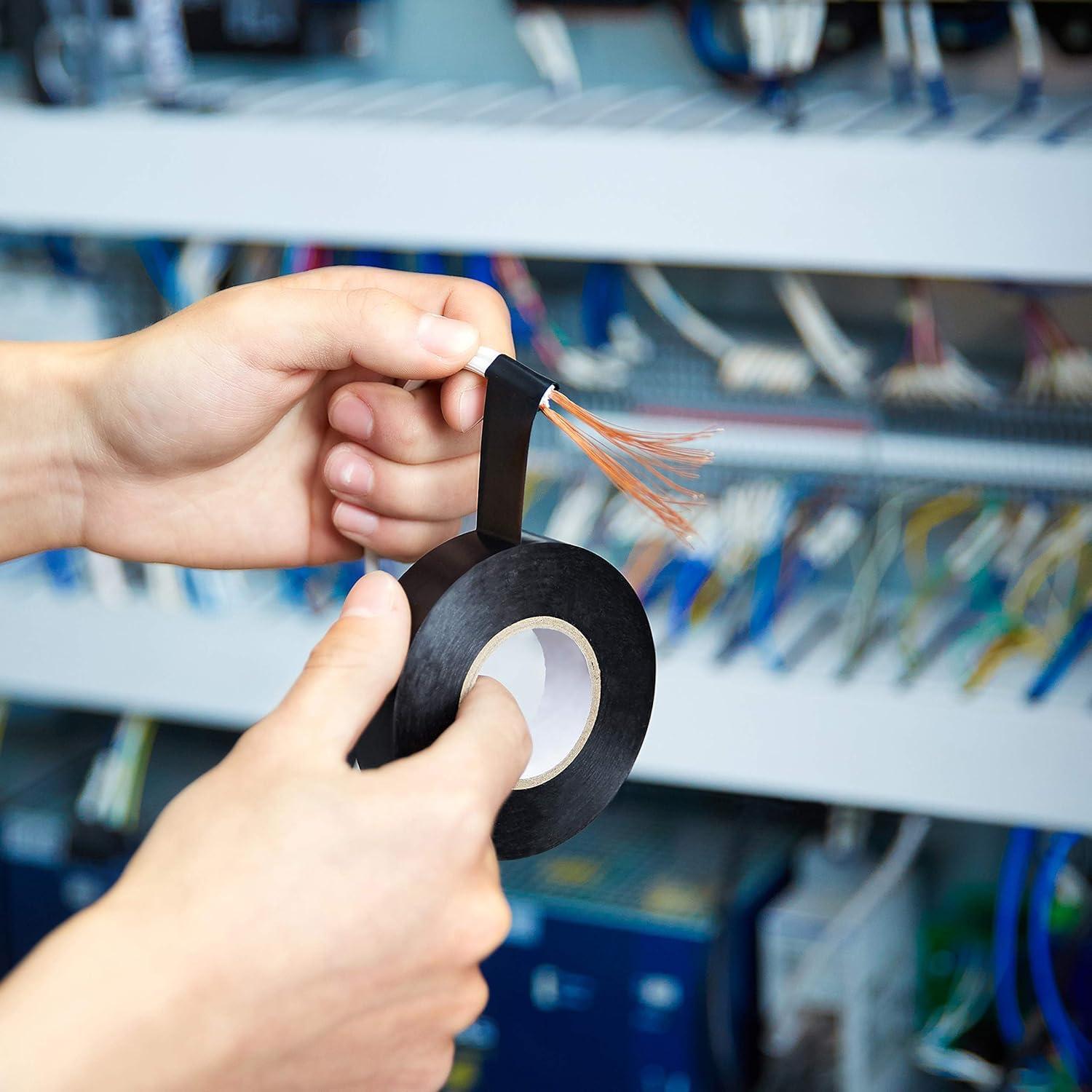 Cinta Adhesiva Eléctrica Amazon Basics 6 Rollos 1.9 cm x 18.3 m