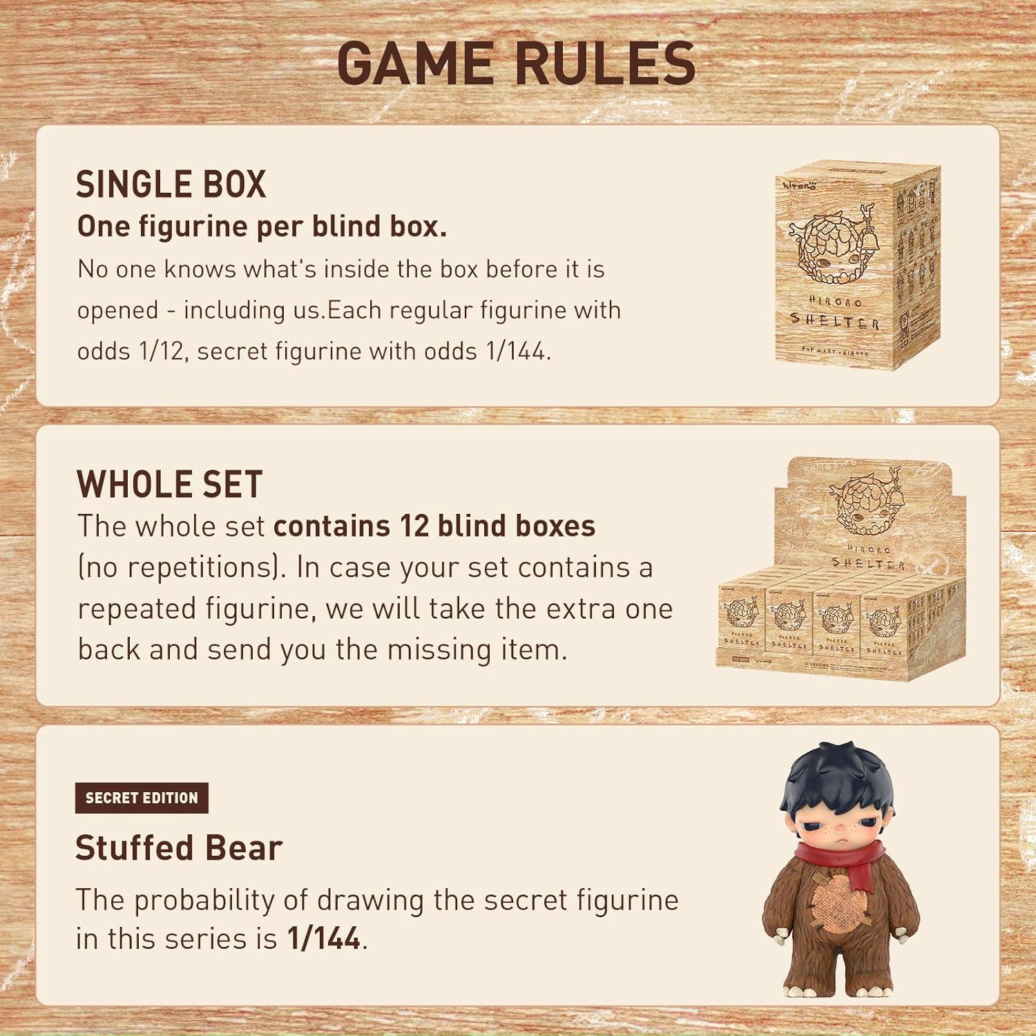 Figuras coleccionables POP MART Hirono Shelter 12 piezas