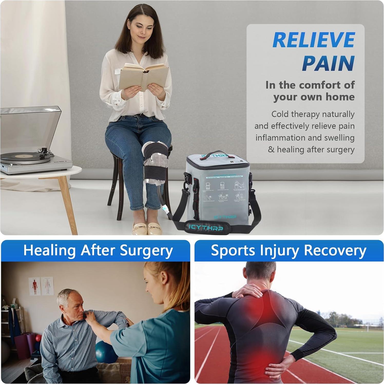 Máquina de Terapia Fría ICYTHRP con Temporizador y Almohadilla