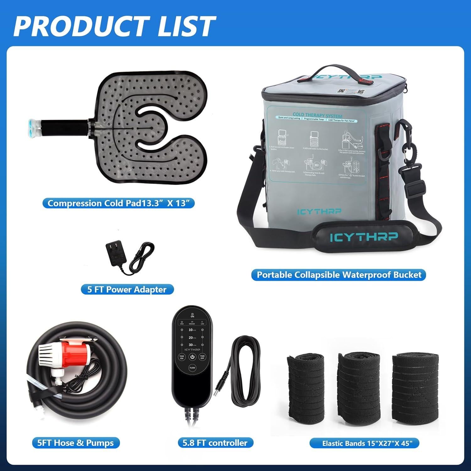 Máquina de Terapia Fría ICYTHRP con Temporizador y Almohadilla