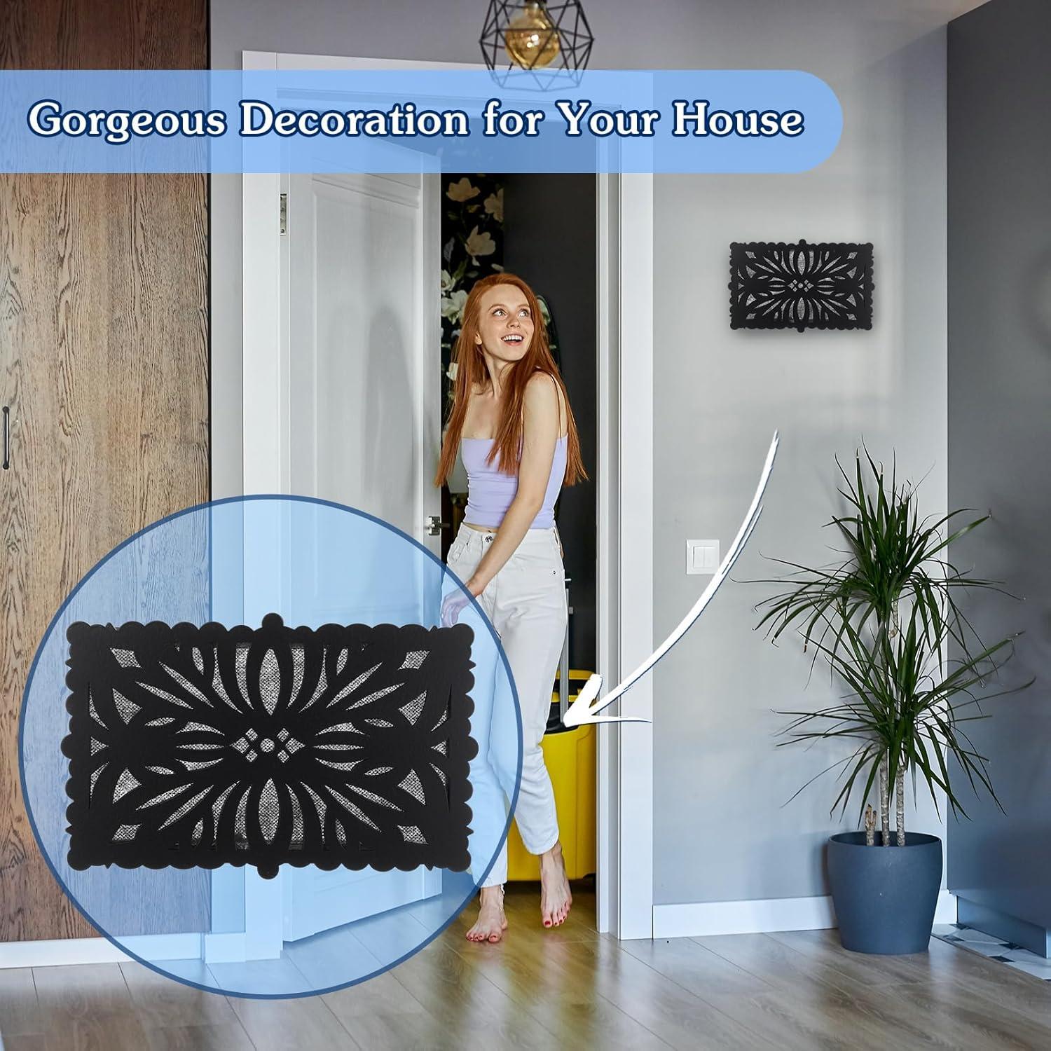 Cubierta de Timbre Saillong Negra para Pared Interior 24x15cm