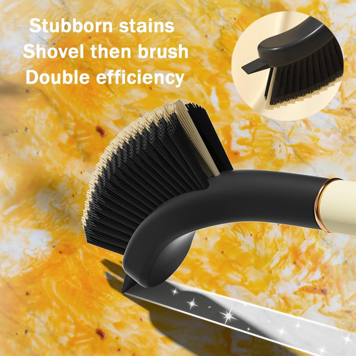 Cepillo de limpieza de ranuras MYLAMZAL 3 en 1 para baño