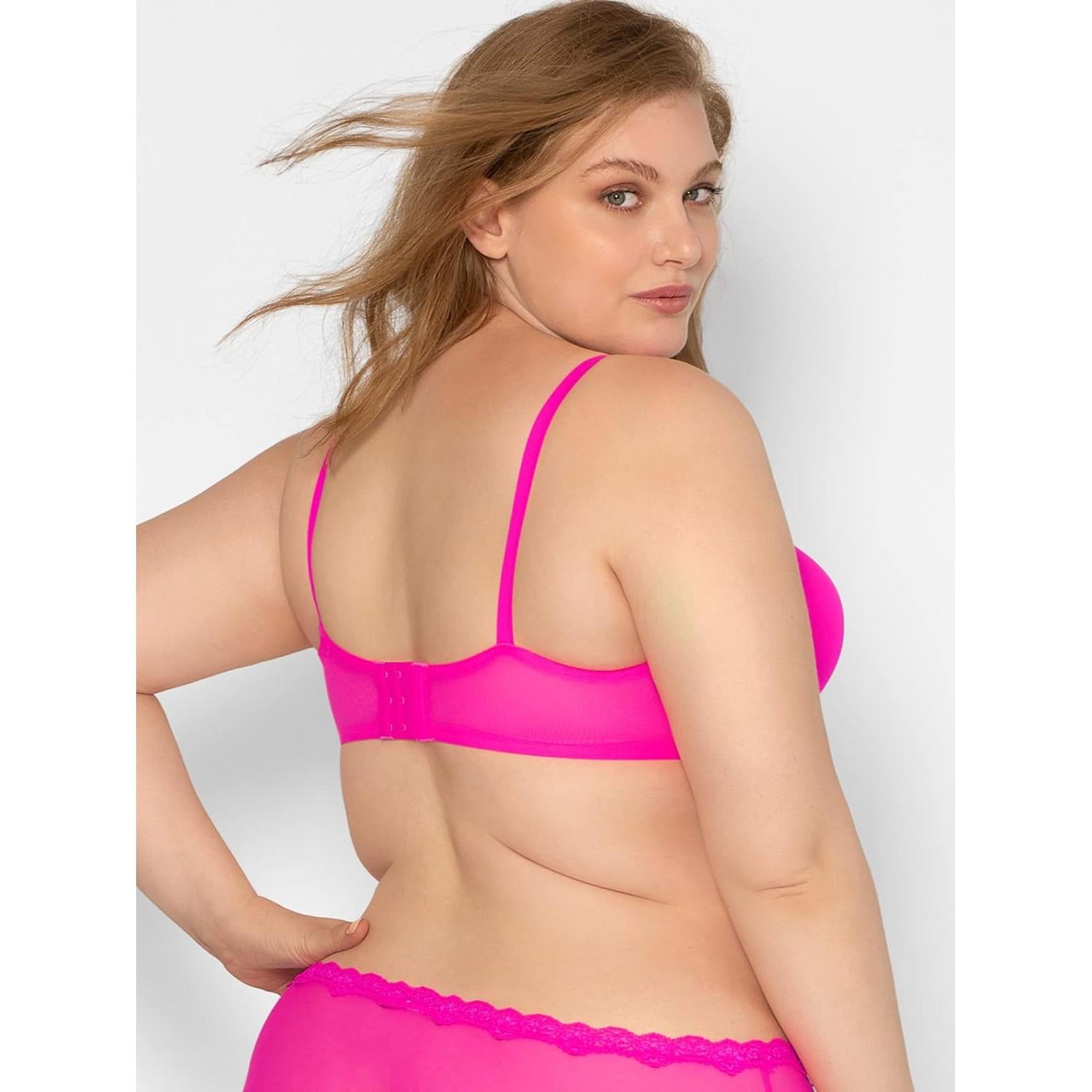 Sujetador Push-Up Smart & Sexy 36B Rosa Eléctrico Aros