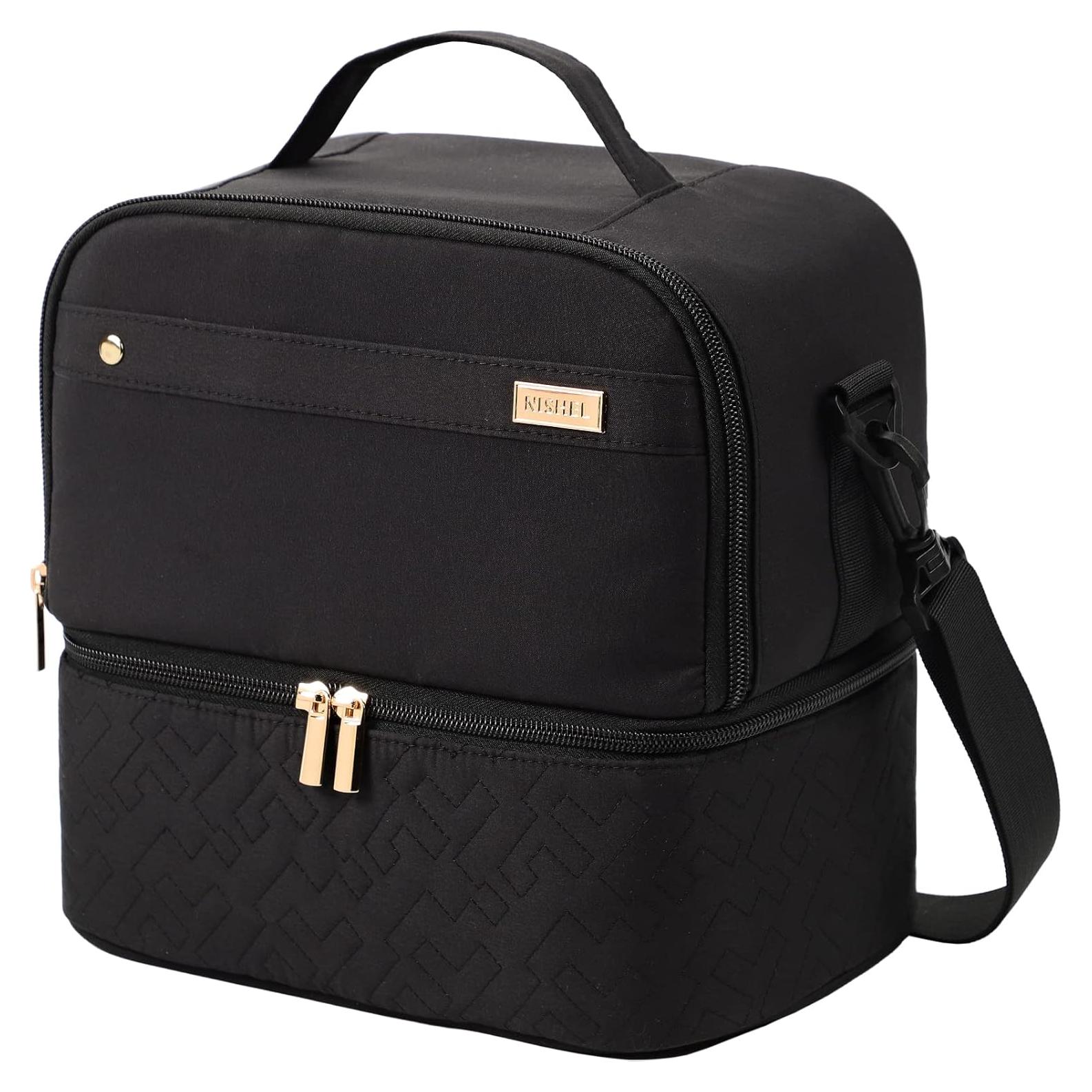 Bolsa de Almuerzo NISHEL Negra Doble Capa Aislada 10.6L