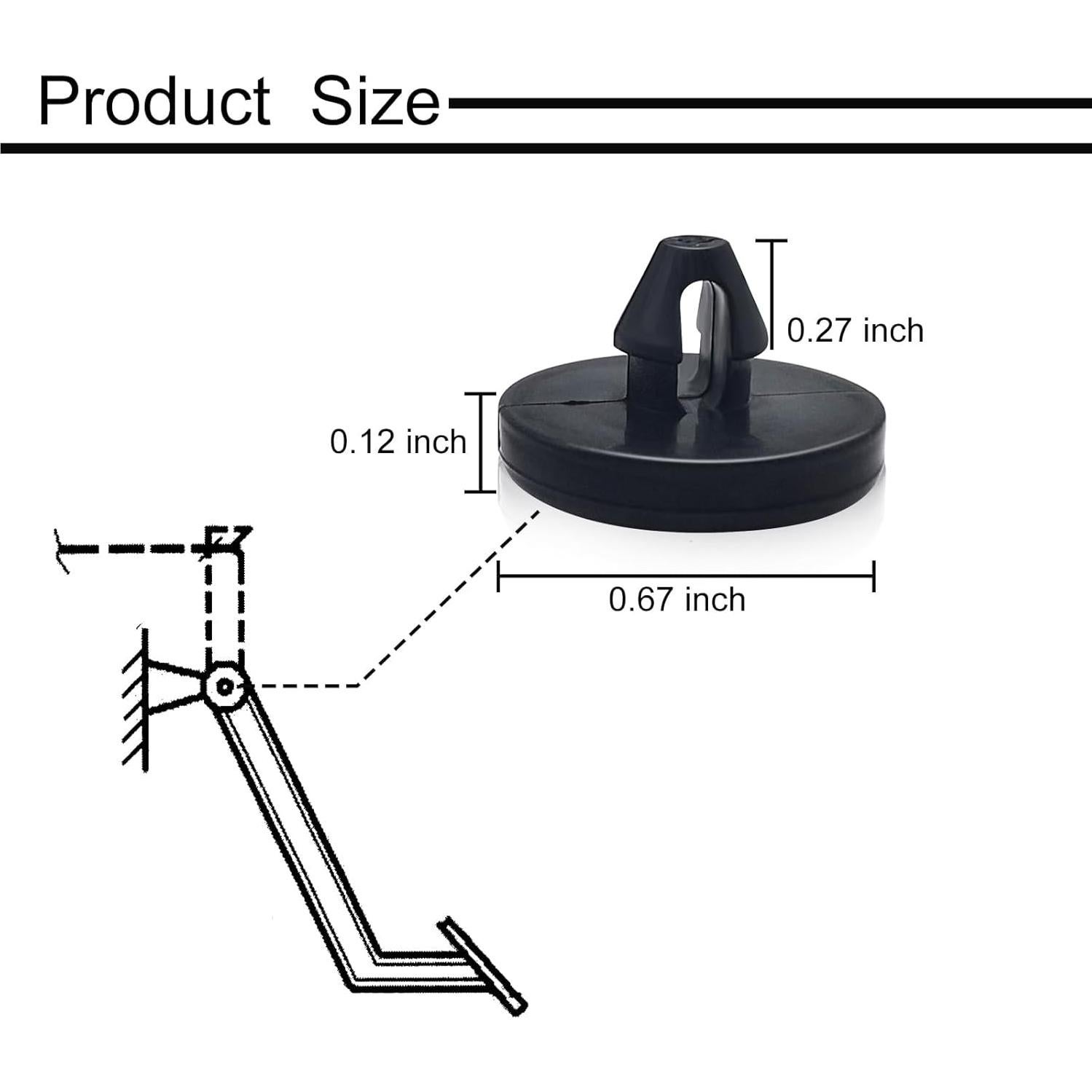 Interruptores de Luz de Freno Ajxn 4 PCS - Negro