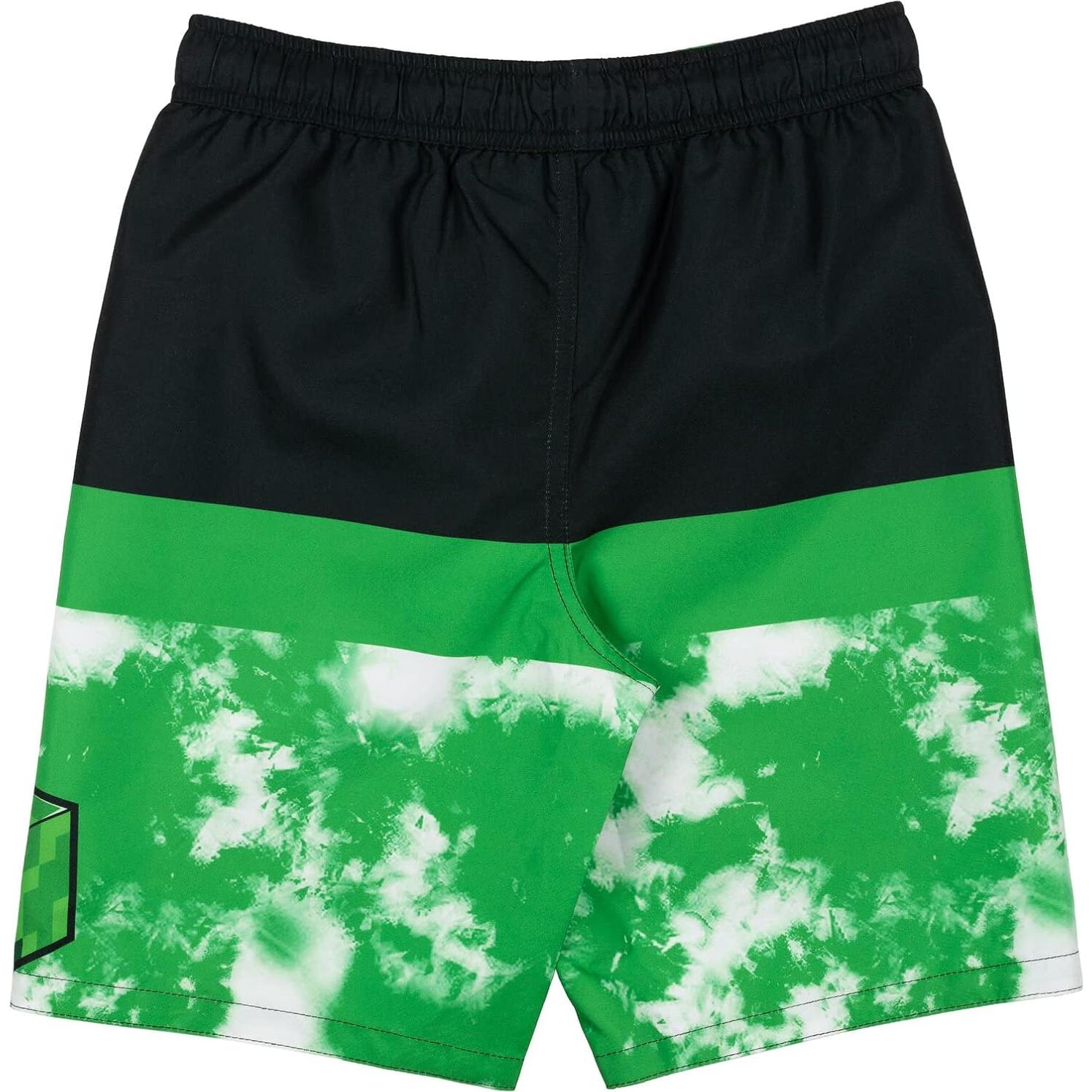 Pantalones de baño Minecraft UPF 50+ para niños 5-6 años