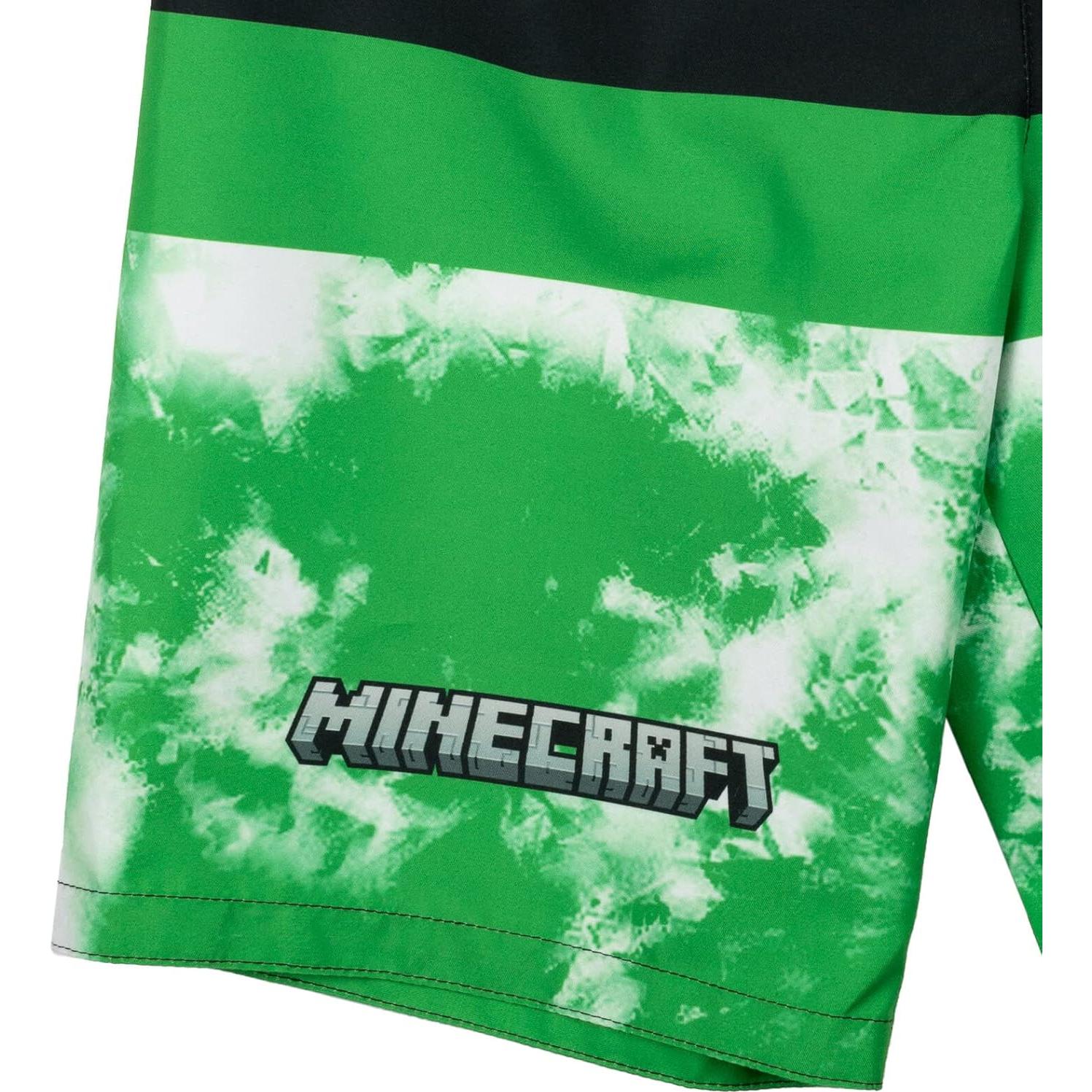 Pantalones de baño Minecraft UPF 50+ para niños 5-6 años